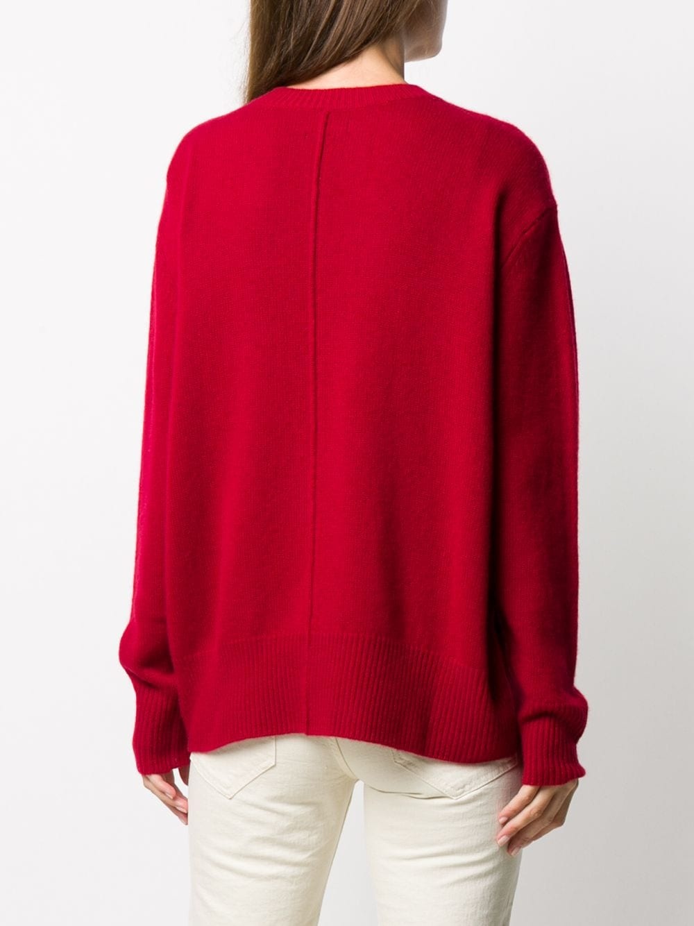 oversized crew-neck jumper - 4