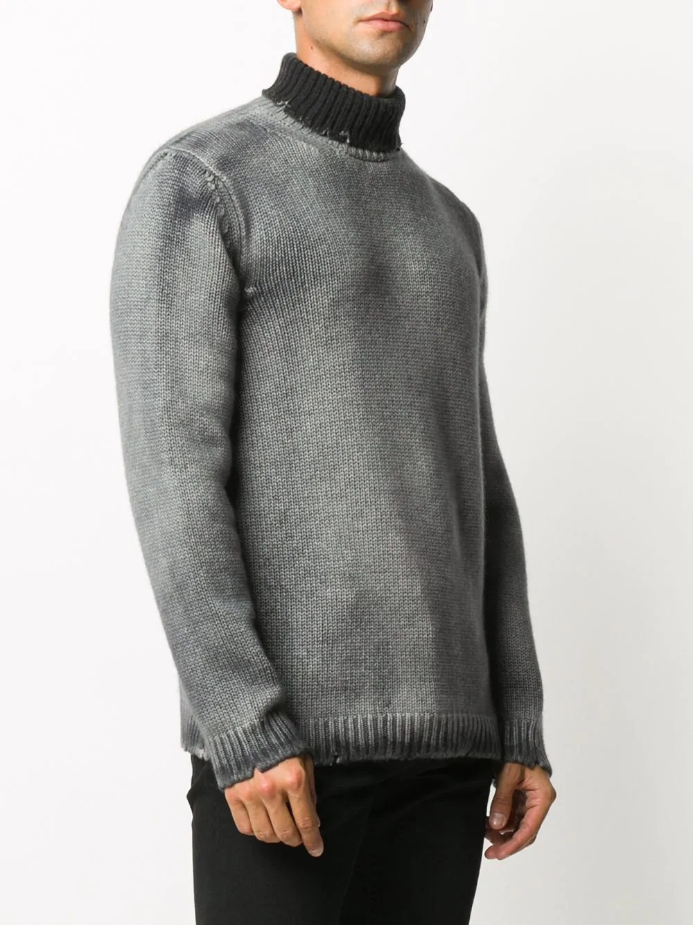 light-wash roll neck jumper - 3