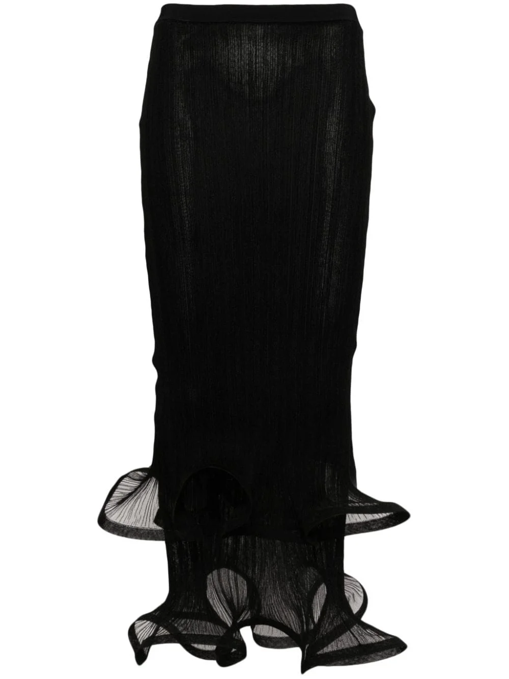 Kelso ruffle-detail skirt - 1