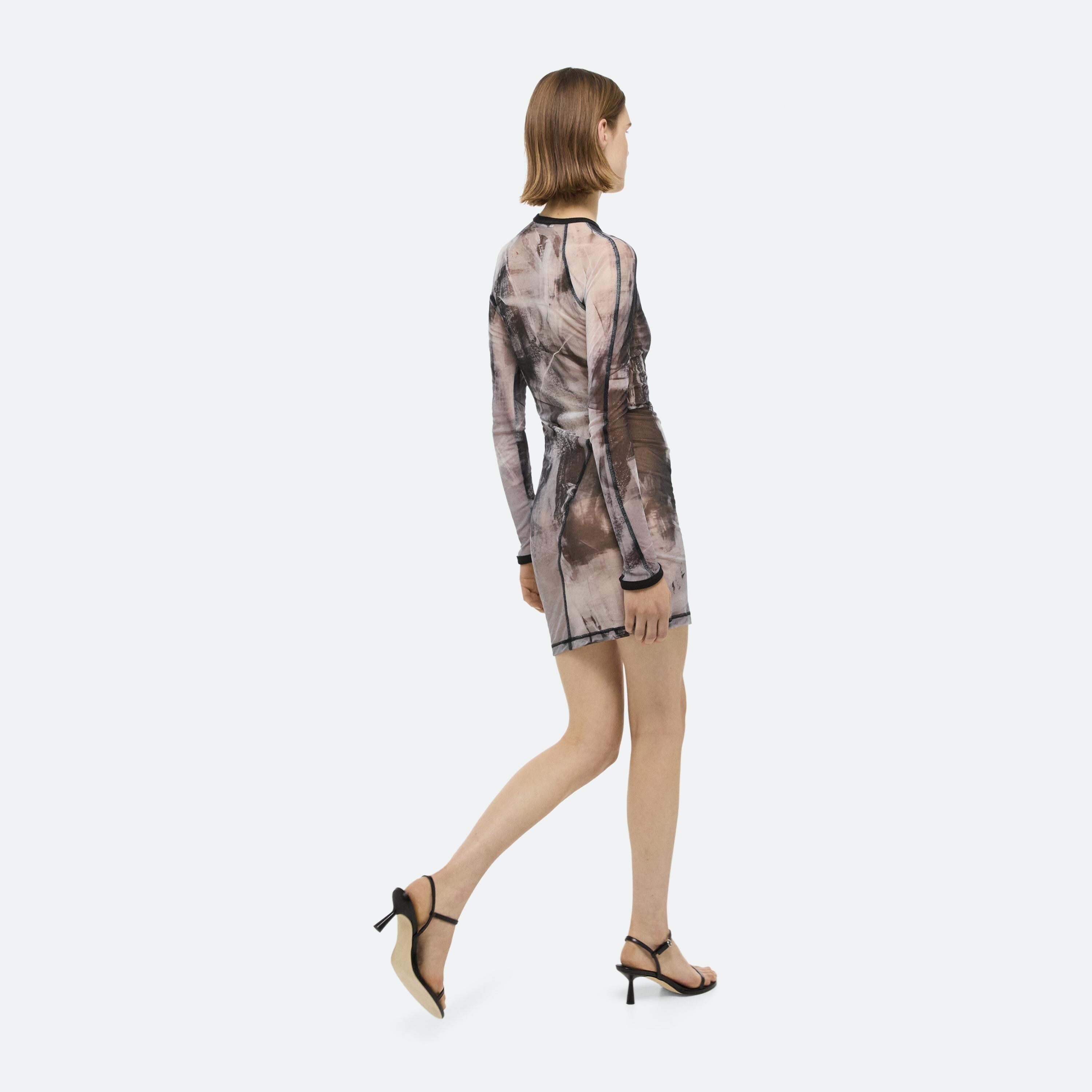 SCRIBBE TWISTED DRESS - 7