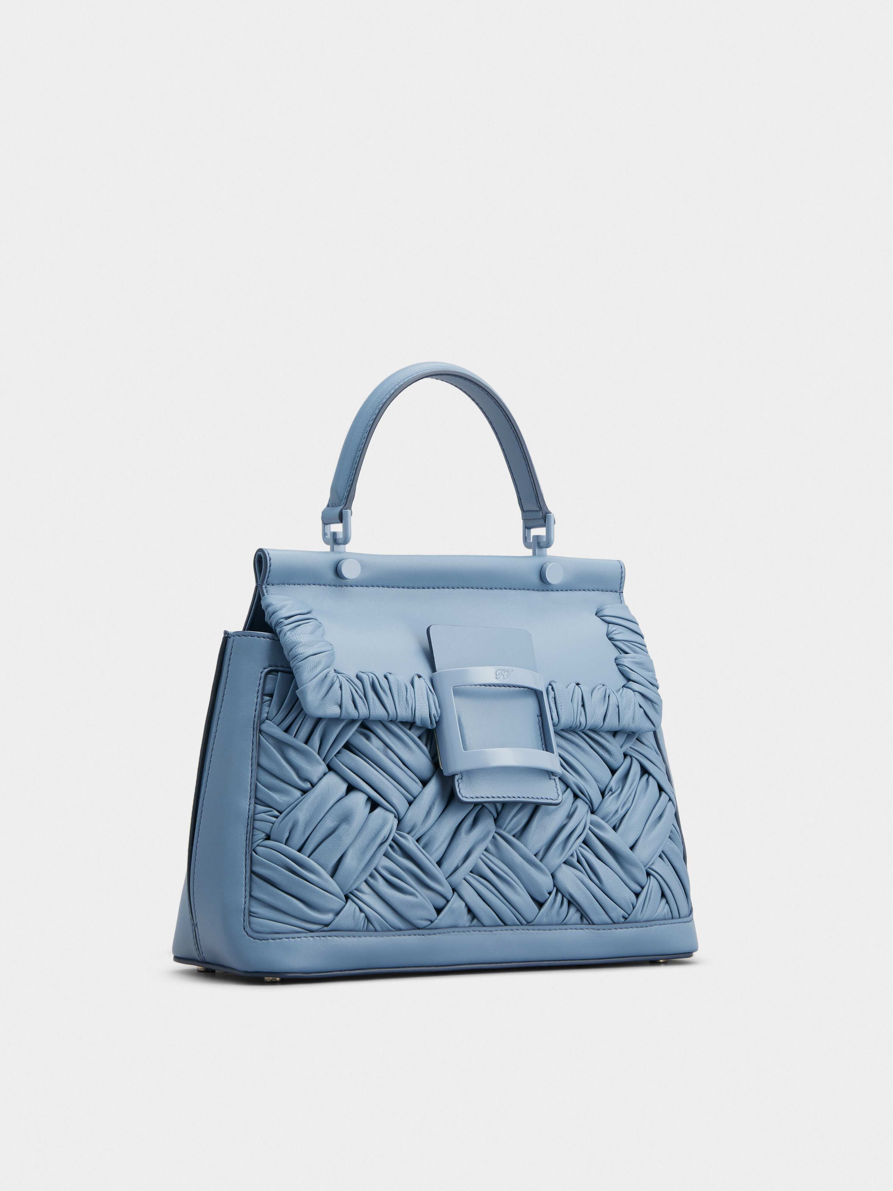 Viv' Cabas Foulard Lacquered Buckle Bag in Soft Leather 2