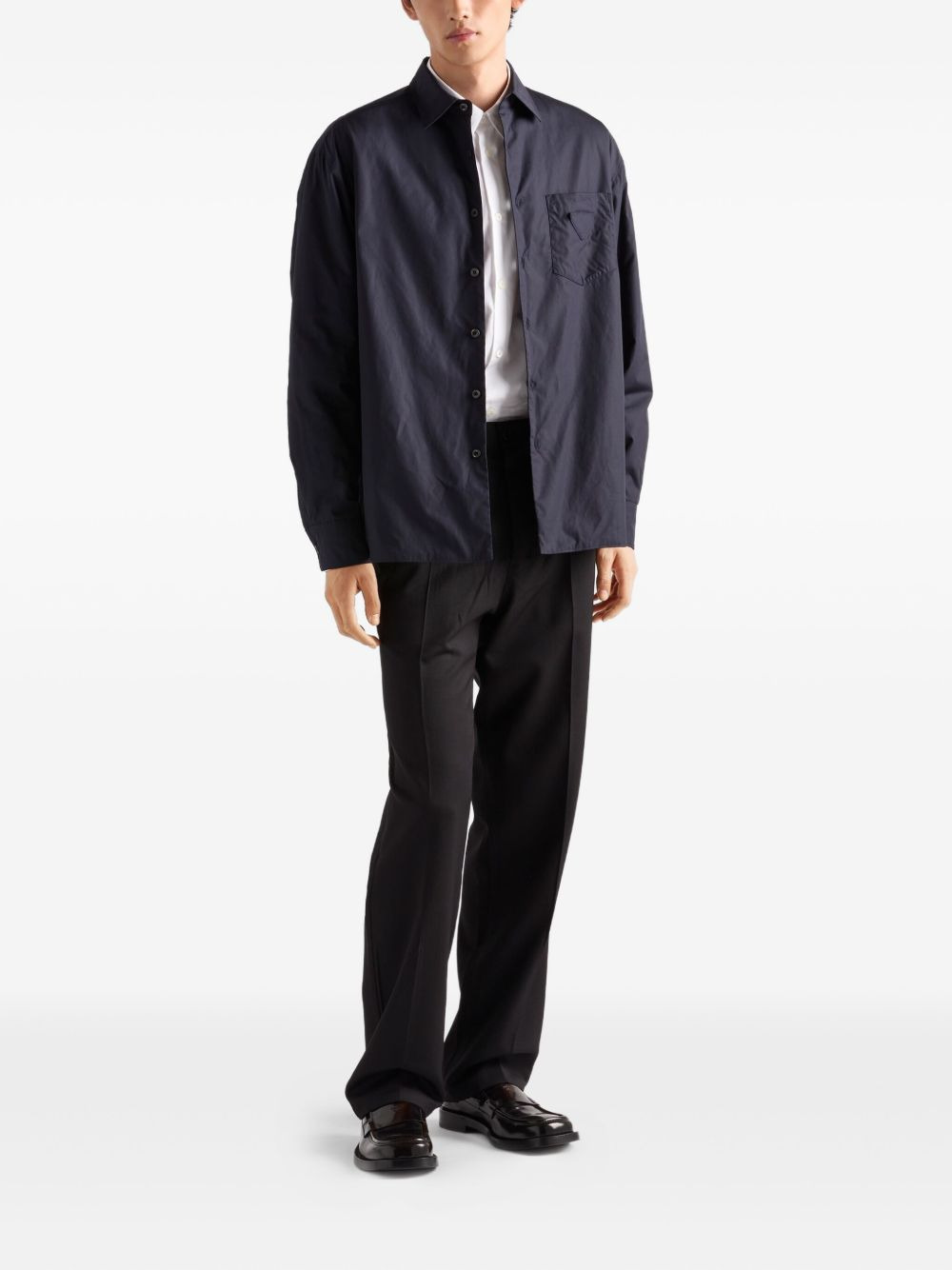 patch-pocket cotton shirt - 2