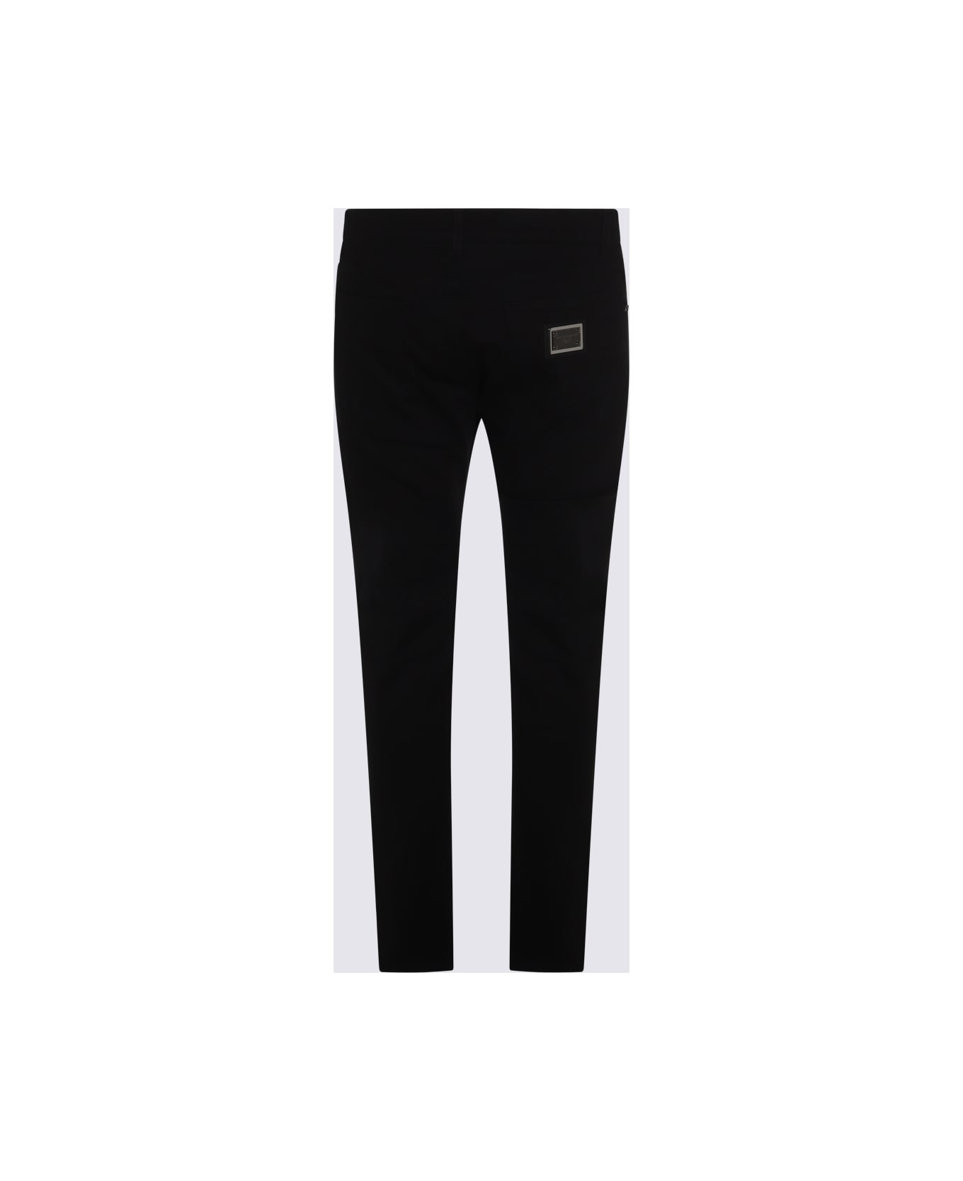 Black Cotton Jeans - 2