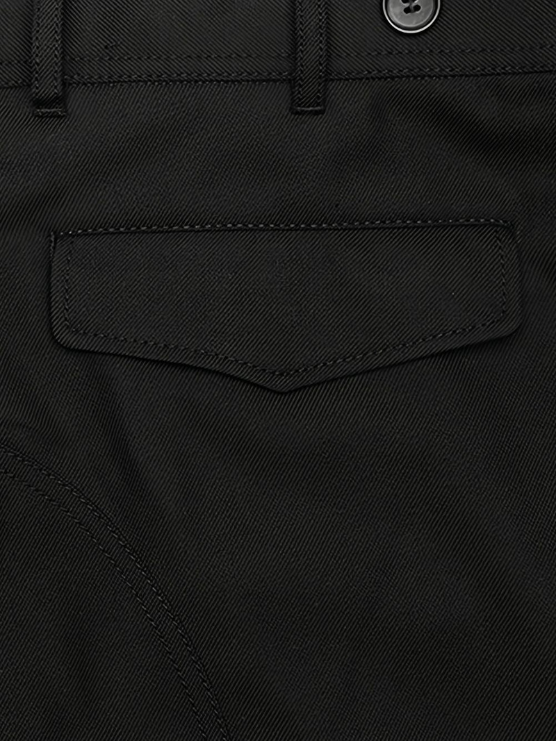 button-fastening woven trousers 3