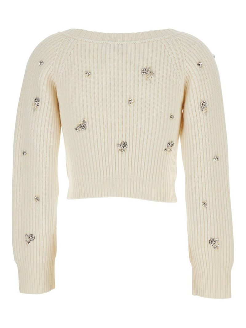 SIMKHAI Novah rhinestone-embellishment cardigan outlook