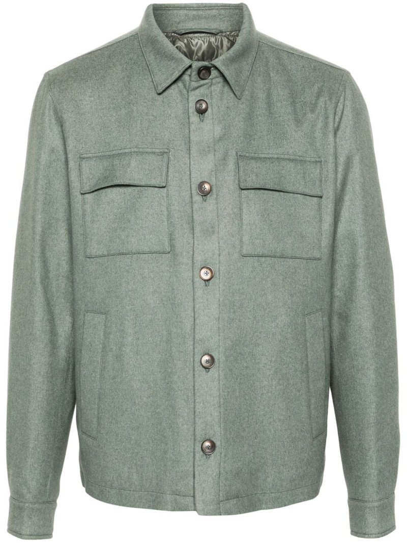 button-up brushed shirt jacket 1