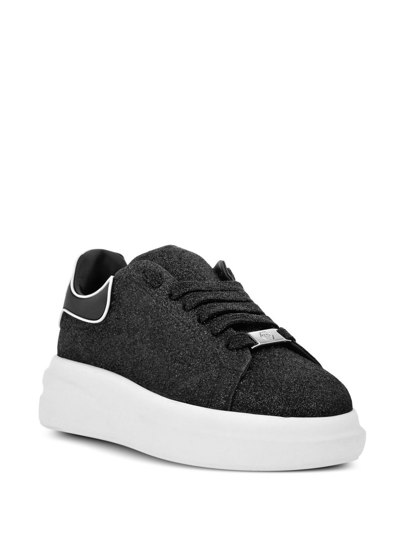 PHILIPP PLEIN glitter low-top sneakers outlook