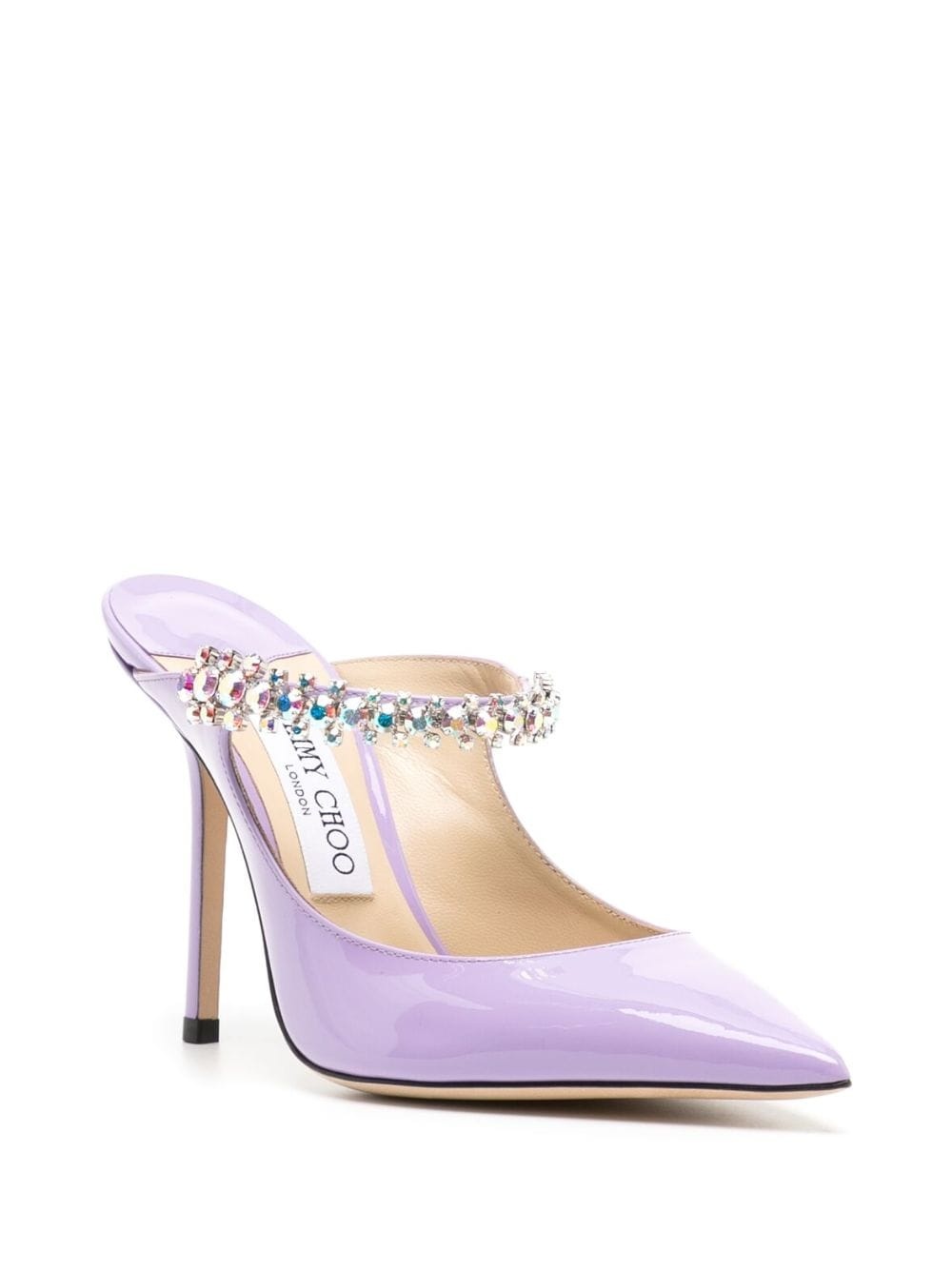 Bing 100mm crystal-embellished mules - 2