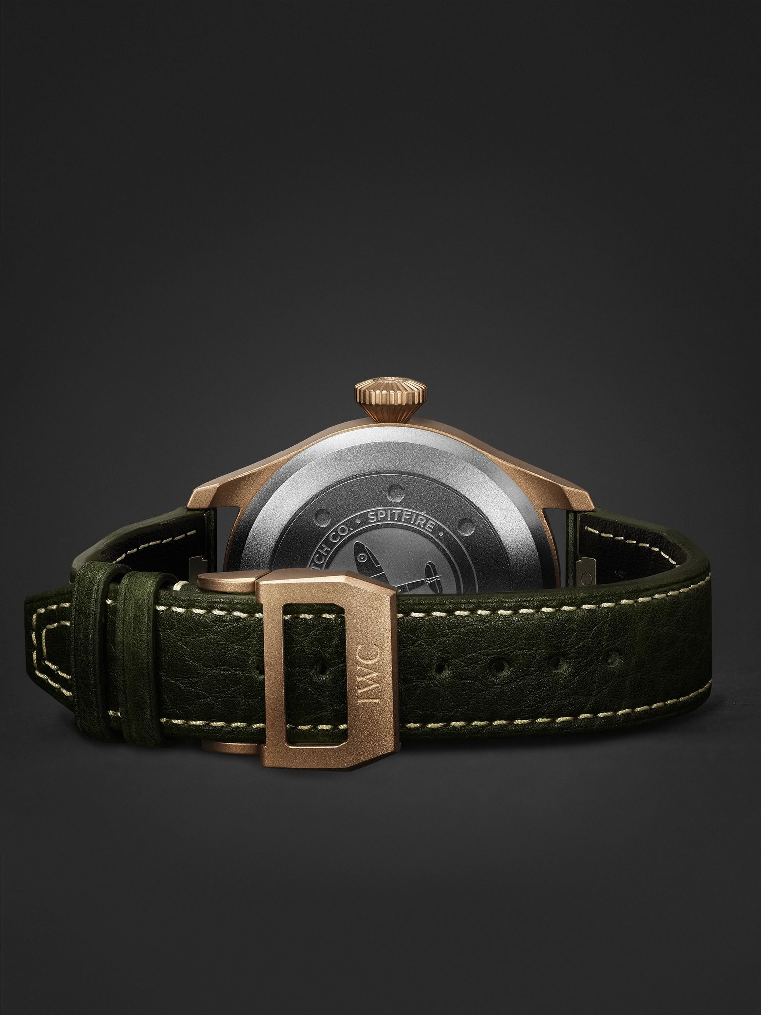 Big Pilot's Spitfire Automatic 43mm Bronze and Leather Watch, Ref. No. IW329702 Green - 6