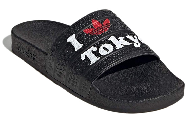 (WMNS) adidas originals Adilette Slides Slippers Black H67740 - 3