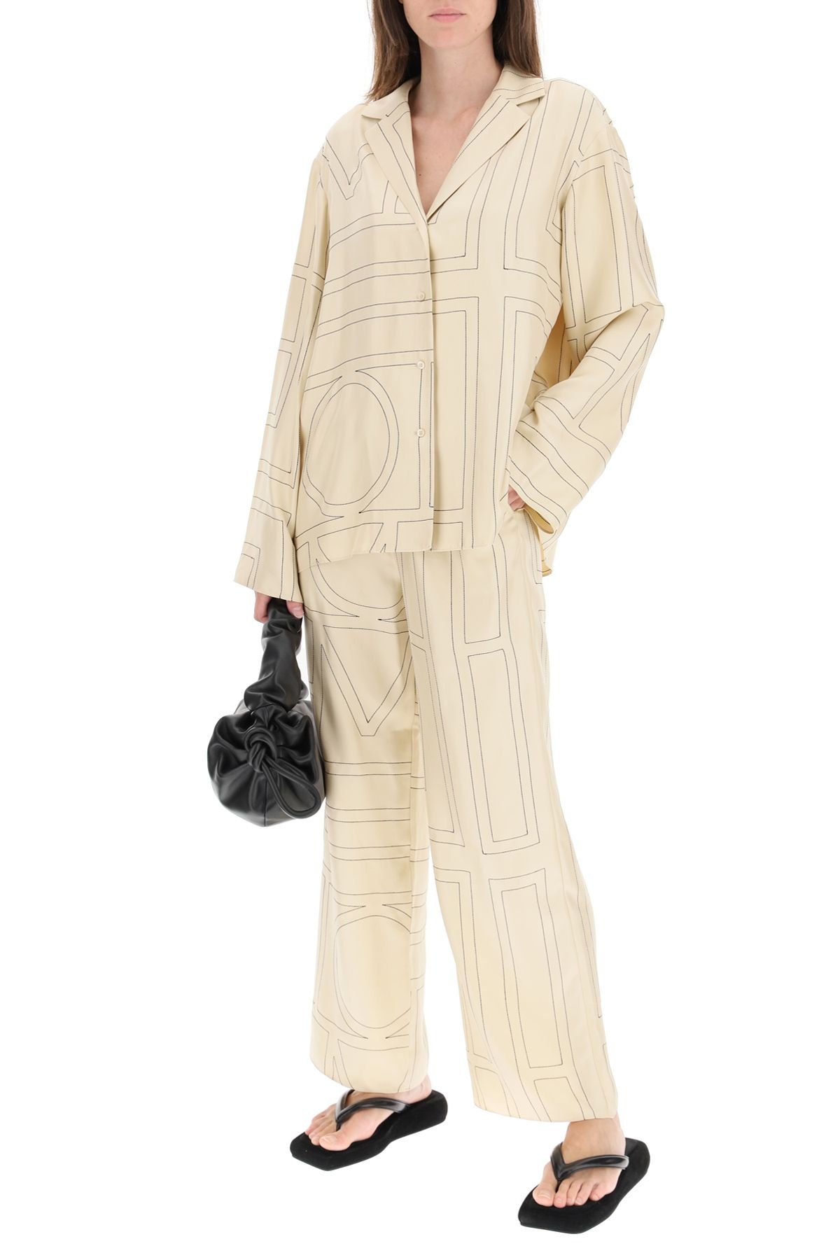 MONOGRAM EMBROIDERED PAJAMA TROUSERS - 2