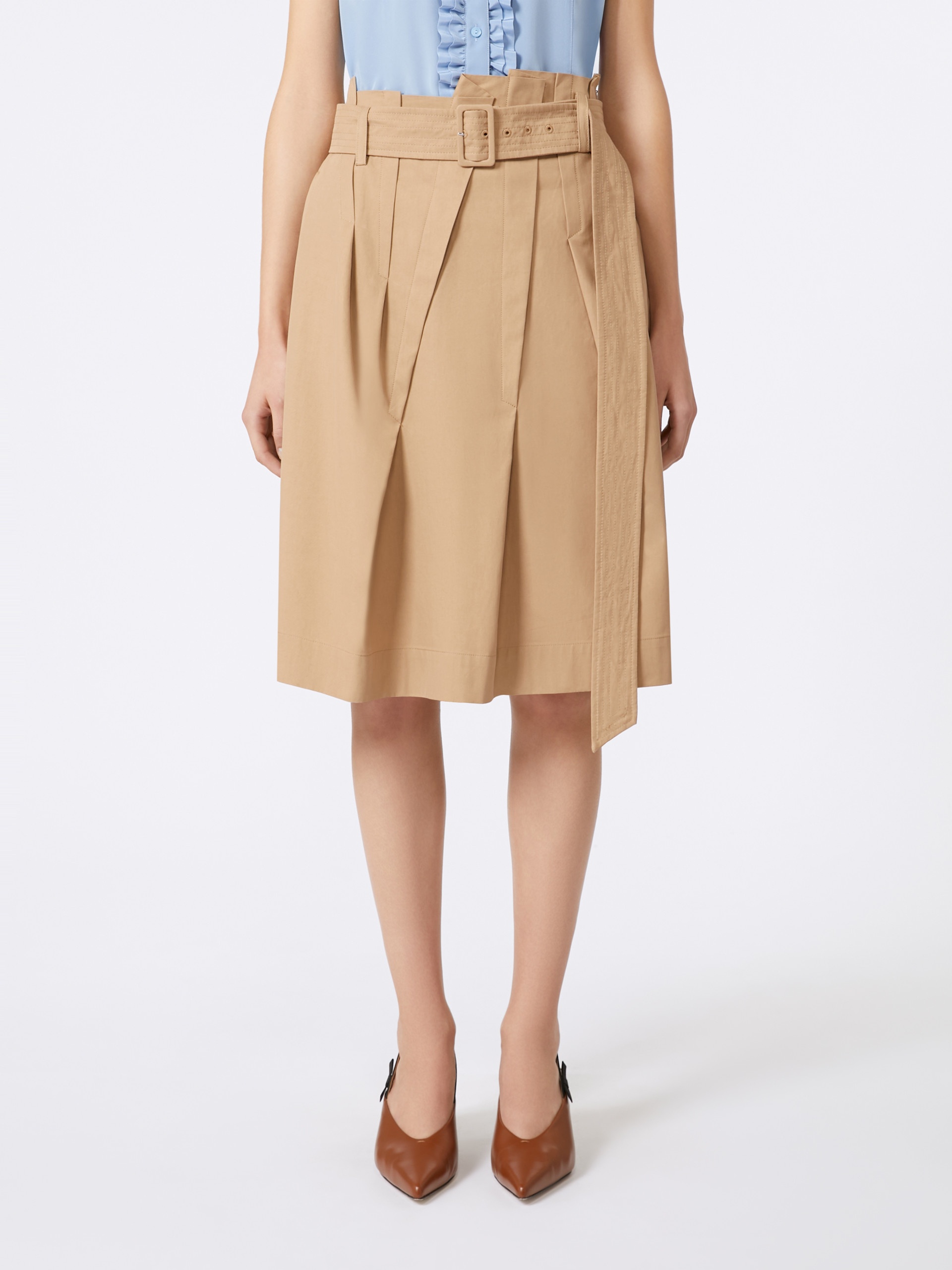ACQUI Cotton twill skirt - 3
