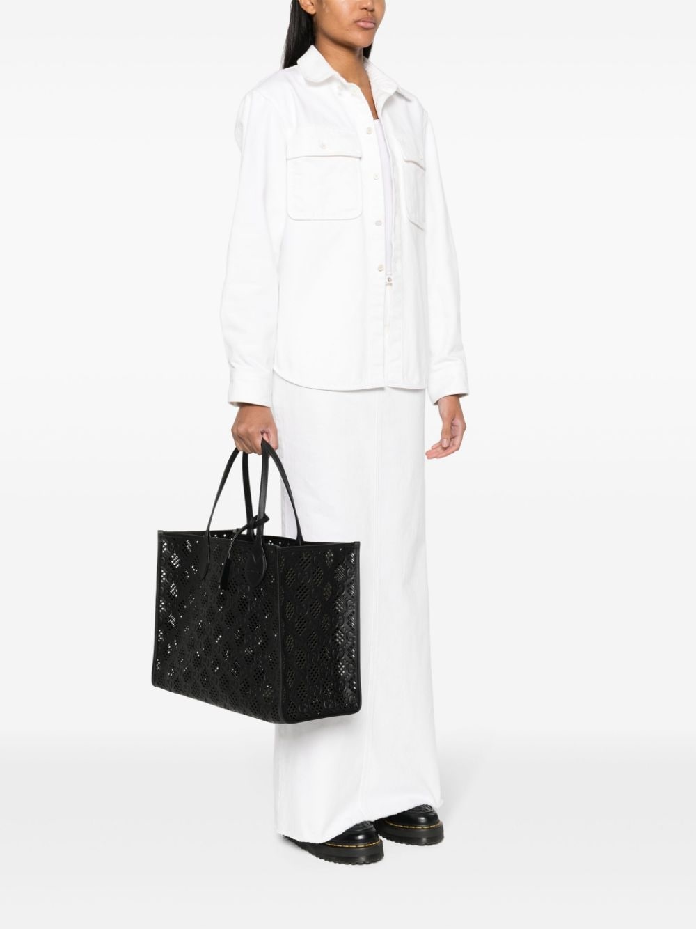 Ophidia perforated tote bag - 2