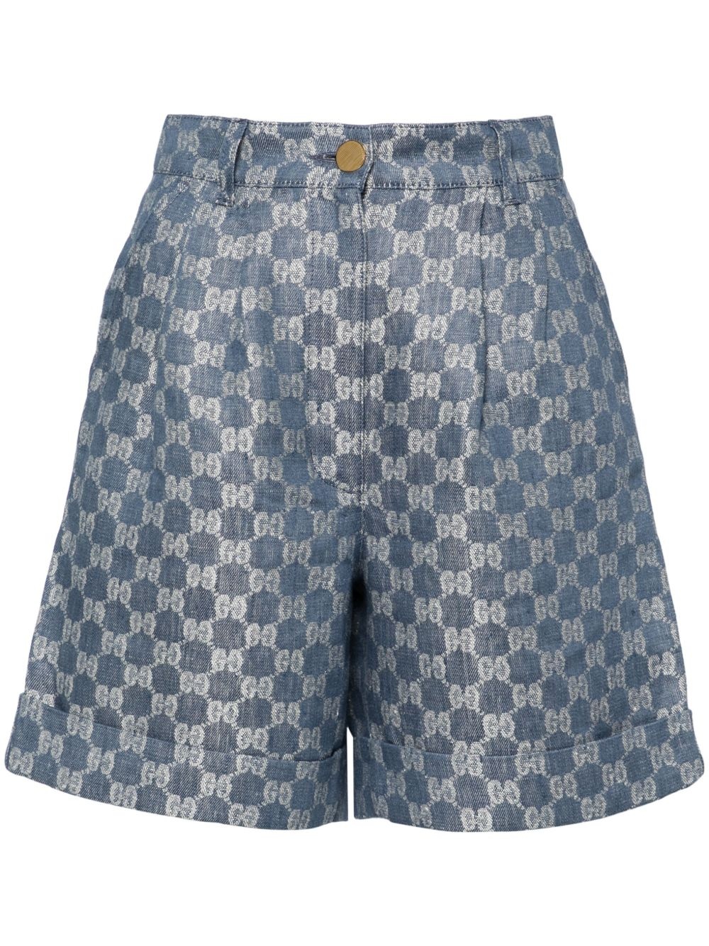 GG linen shorts - 1