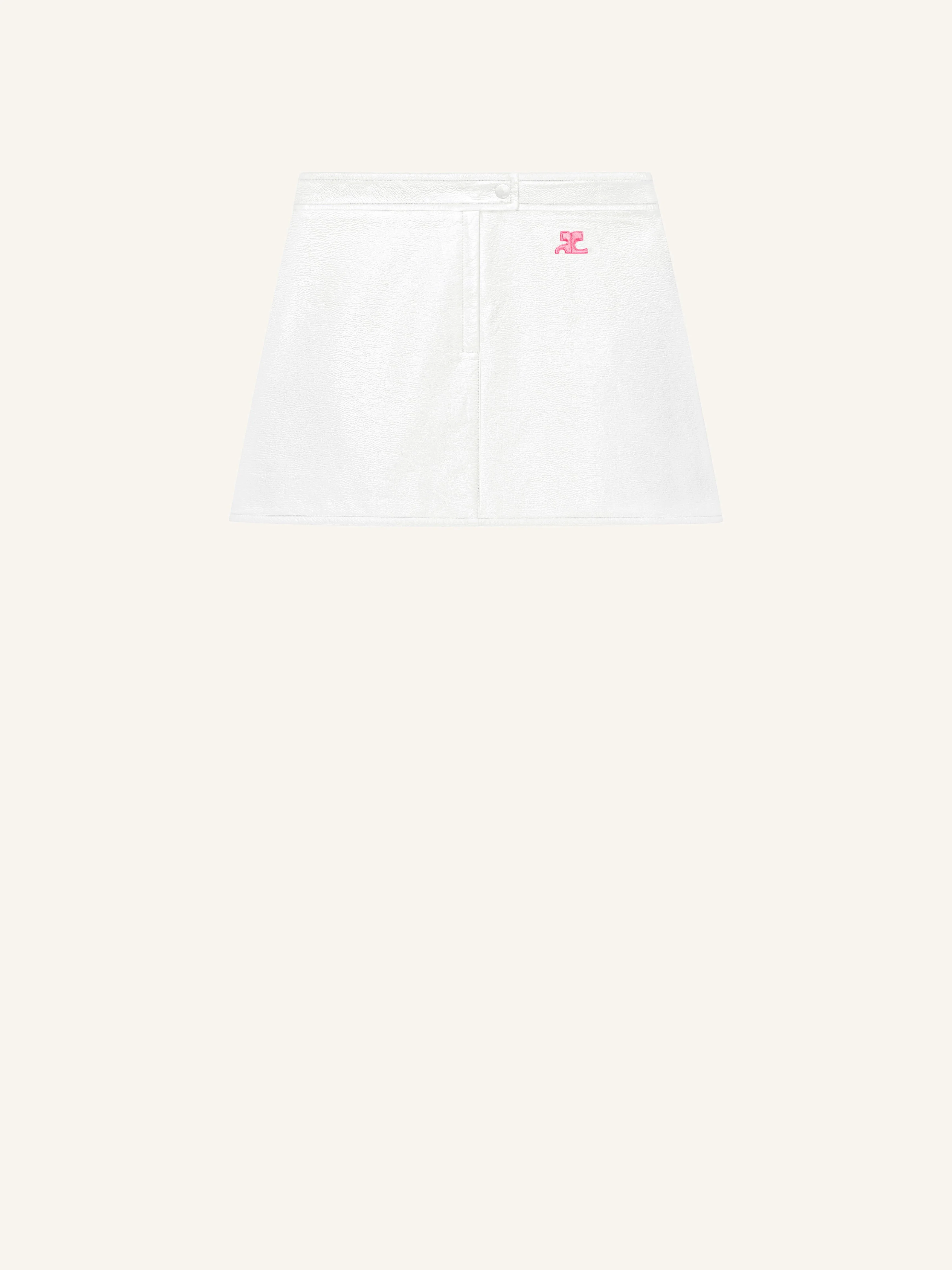 REEDITION VINYL MINI SKIRT - 1