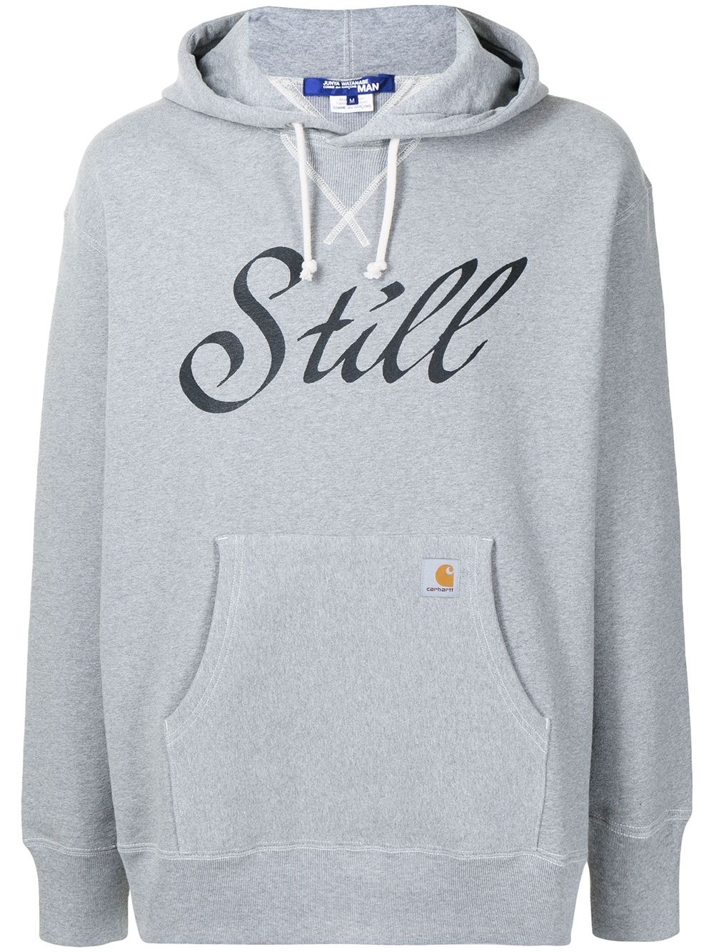 Still-print cotton hoodie - 1