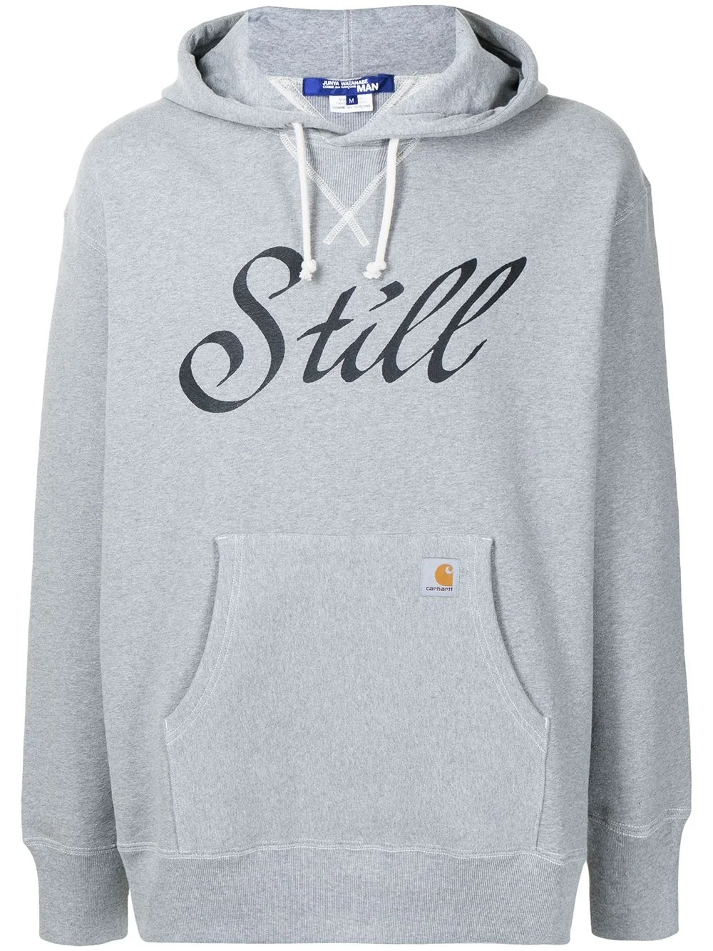 Still-print cotton hoodie - 1