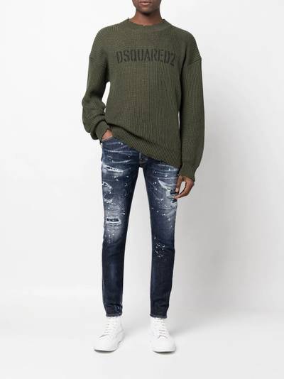 DSQUARED2 distressed skinny-fit jeans outlook