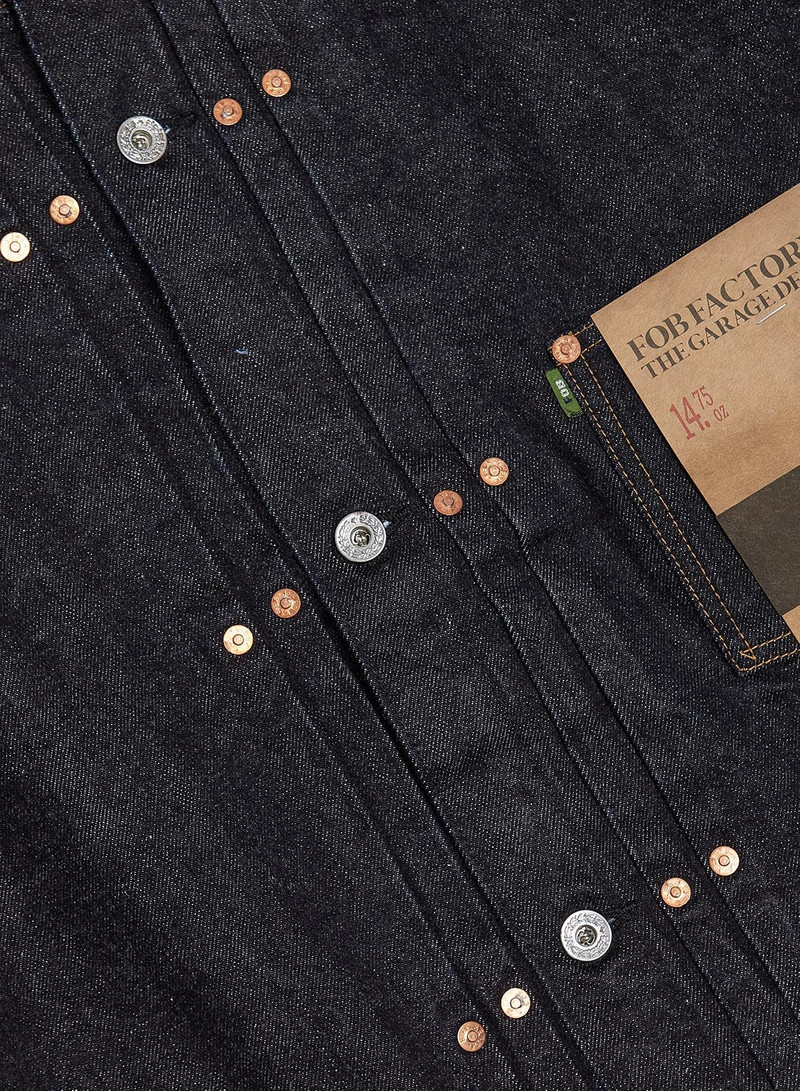 FOB Factory Selvedge Garage Denim Jacket Indigo 3