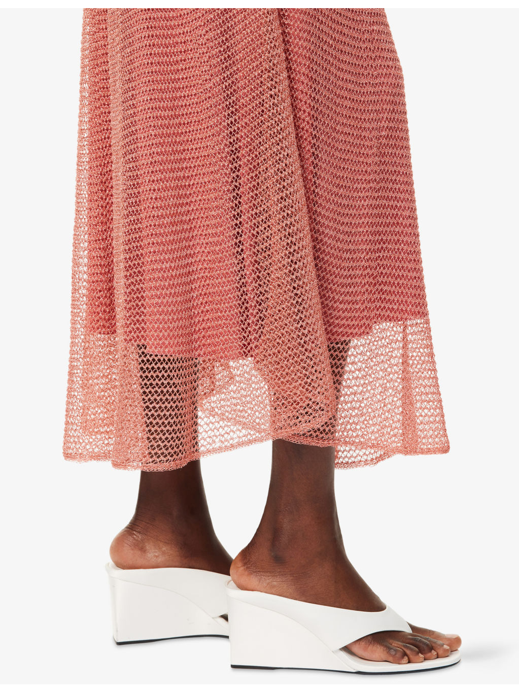 Chain Long-Sleeves Woven Maxi Dress - 8