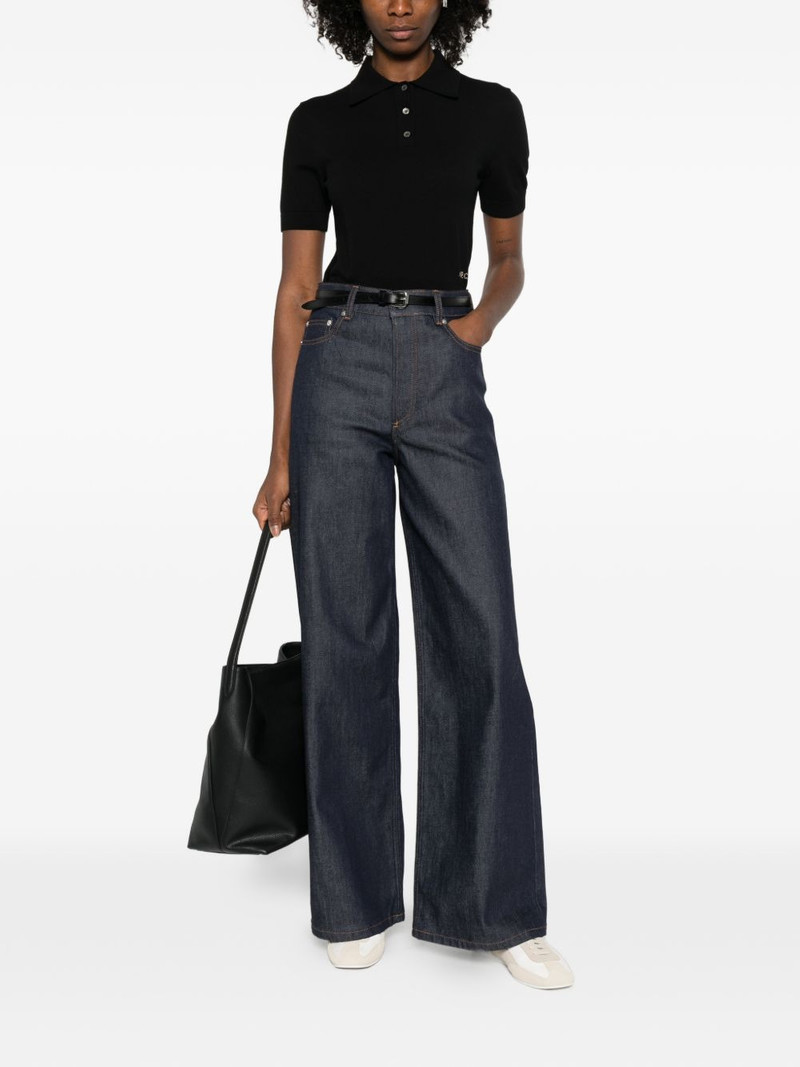 A.P.C. logo-embroidered jeans outlook