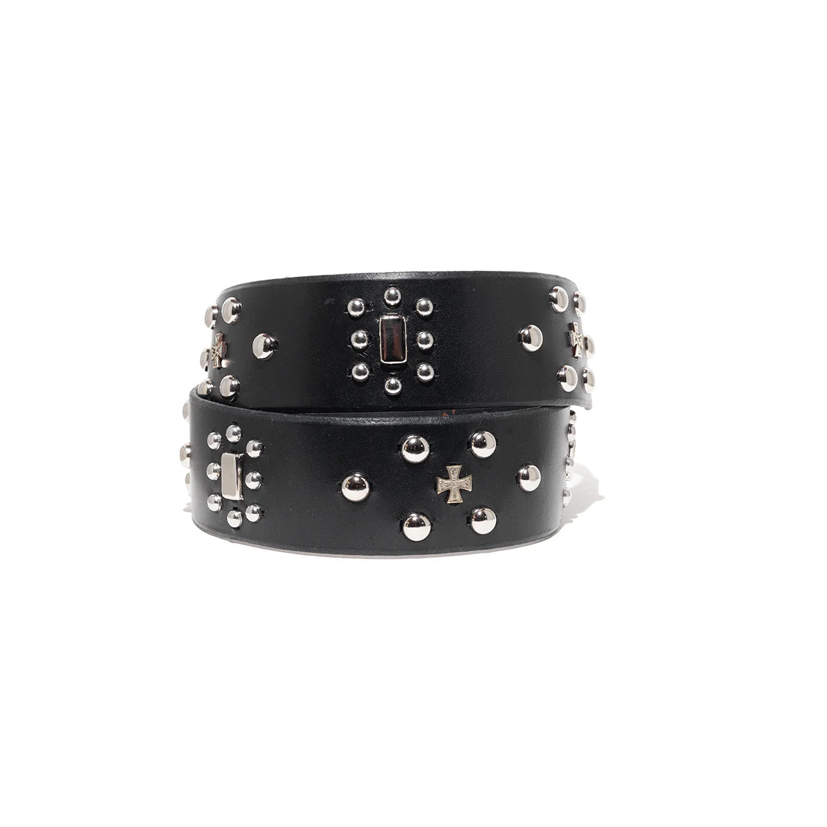 ENFANTS RICHES DEPRIMES - Men Eagle Petit Iron Cross Stud Belt - 2