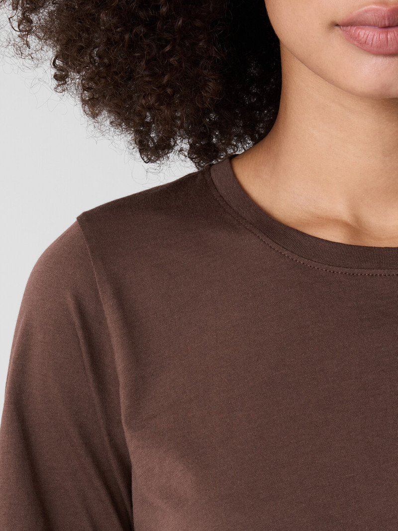 Organic Pima Cotton Jersey Round Neck Tee 5
