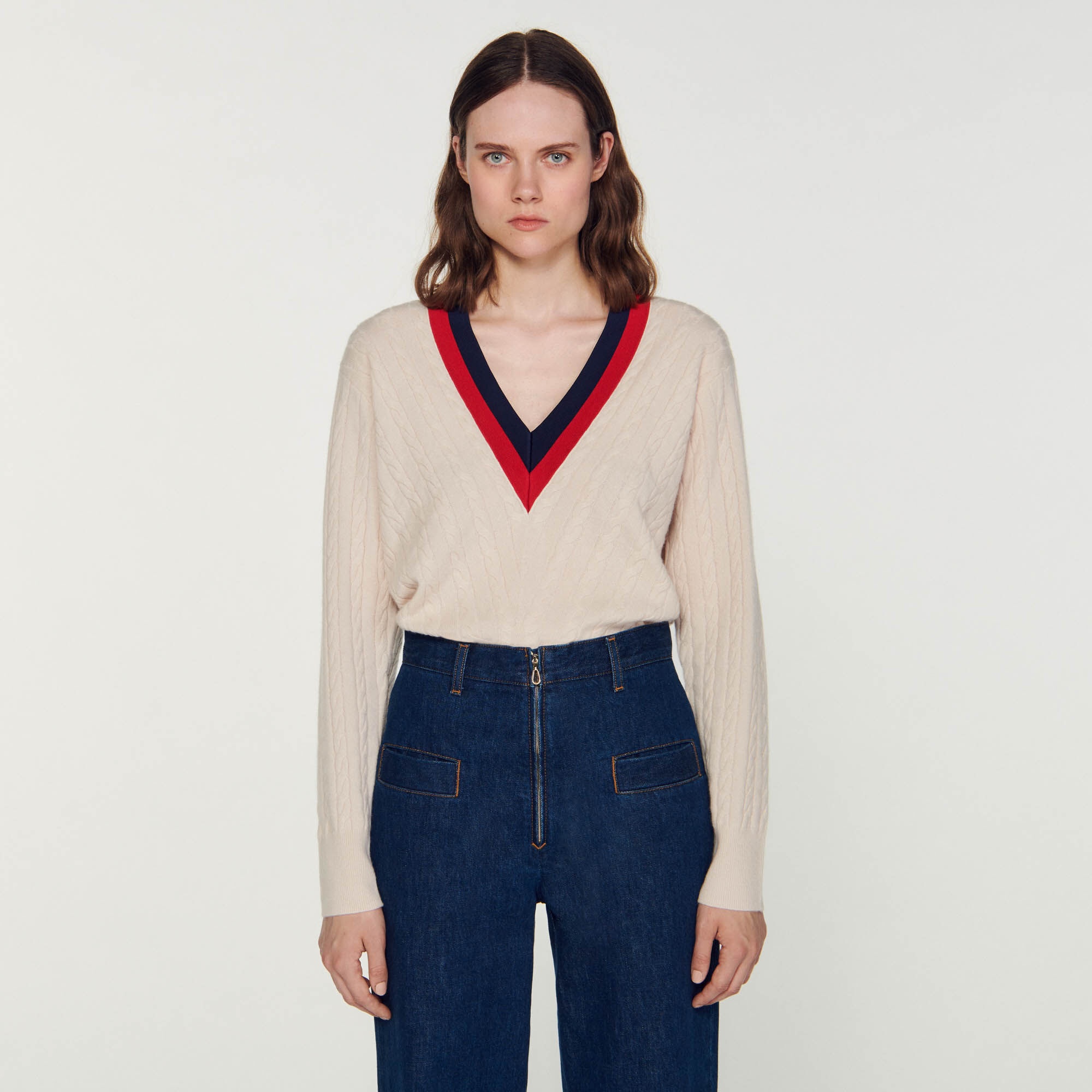 CABLE KNIT SWEATER - 5