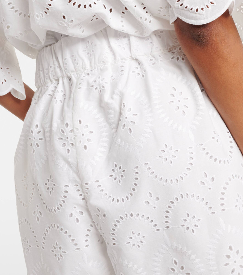 Fondaco broderie anglaise scalloped shorts 5