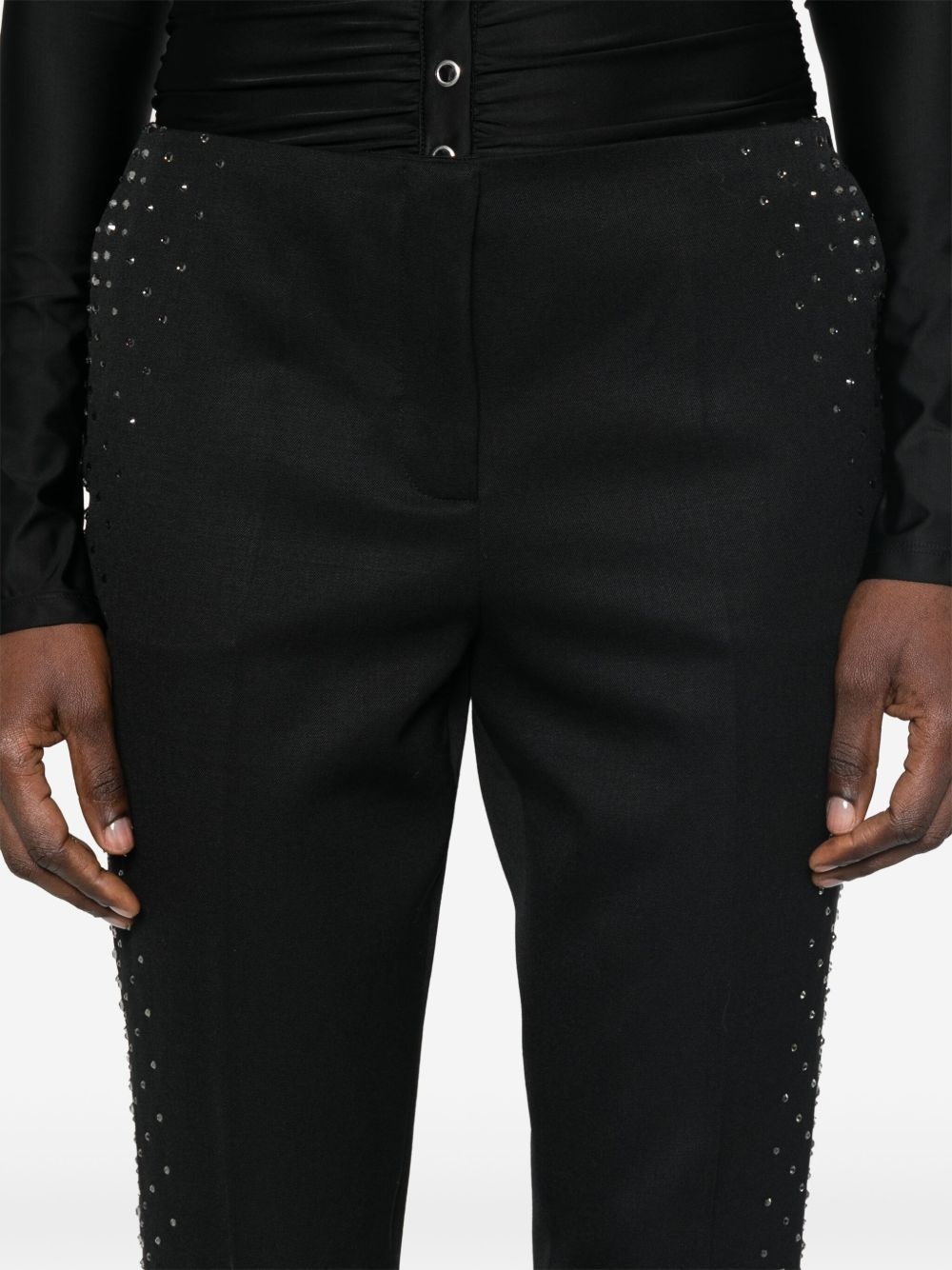 crystal-embellished trousers - 5