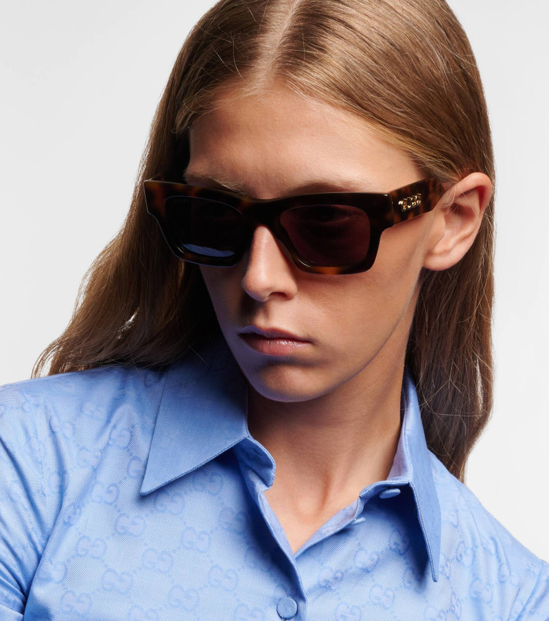 Lettering square sunglasses 6