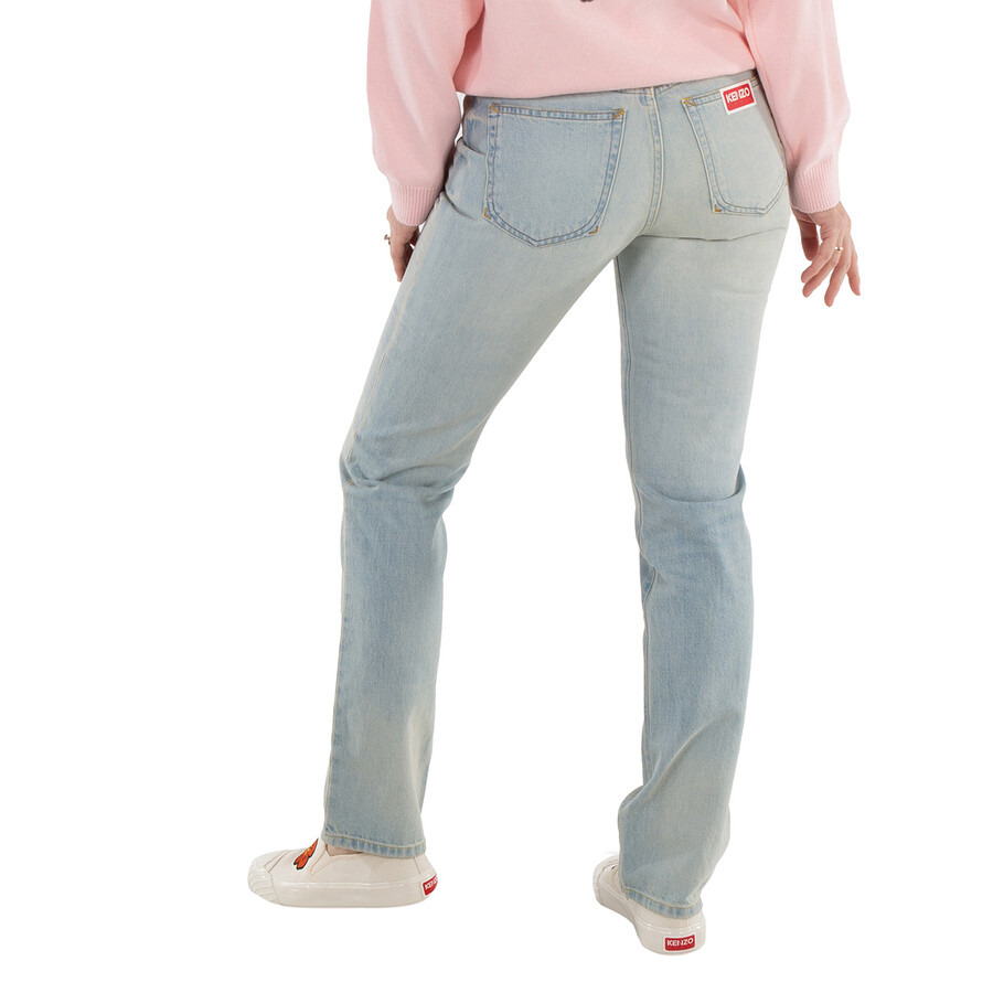 Kenzo Medium Stone Blue Denim Jeans - 5