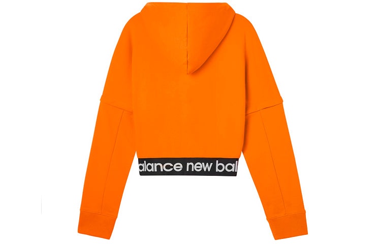 (WMNS) New Balance Solid Color hooded Casual Orange AWT03362-OR - 2