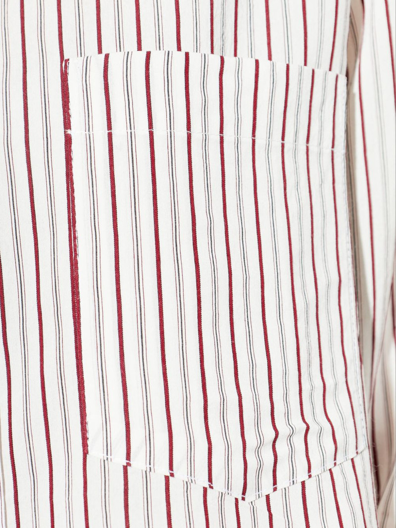 Fleora striped cropped shirt 5