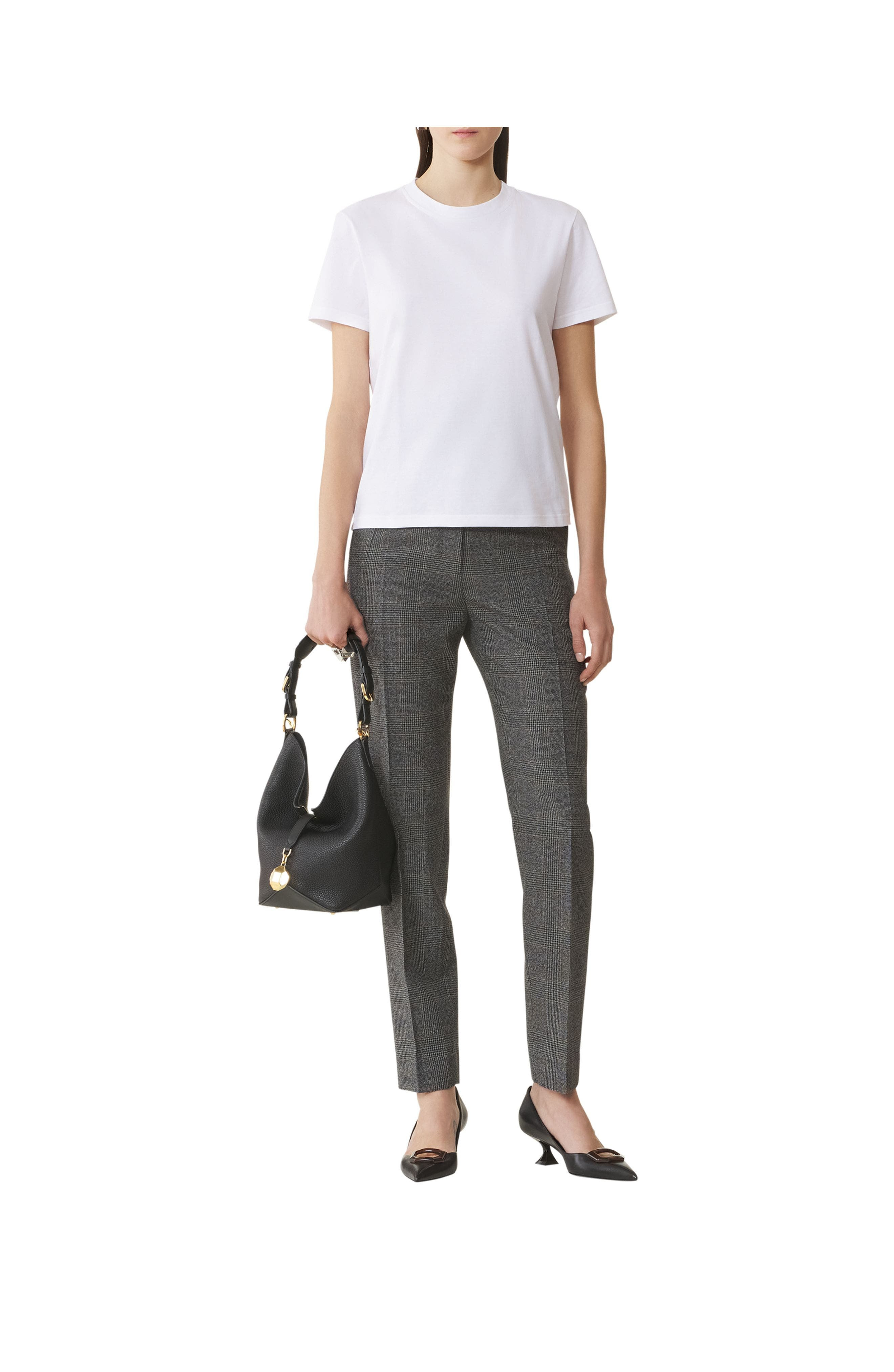 Lanvin Cotton T-Shirt With Ribbon Detail in Optic White at Nordstrom - 2