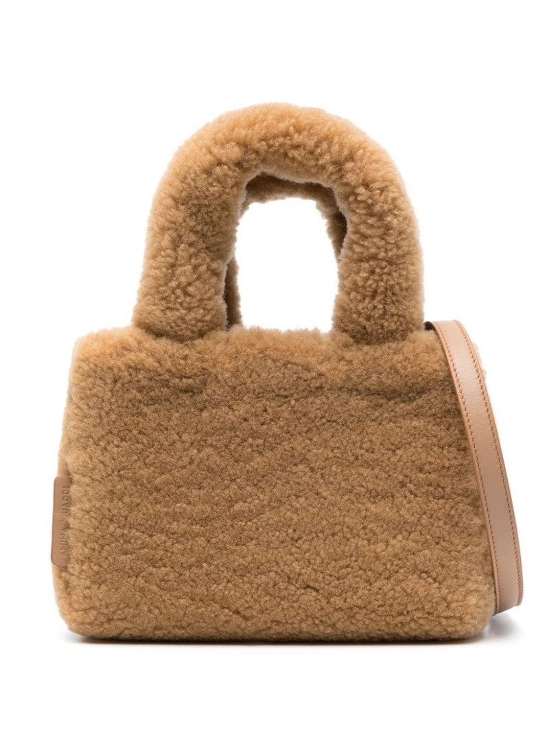 Amini Giuly shearling tote bag 1