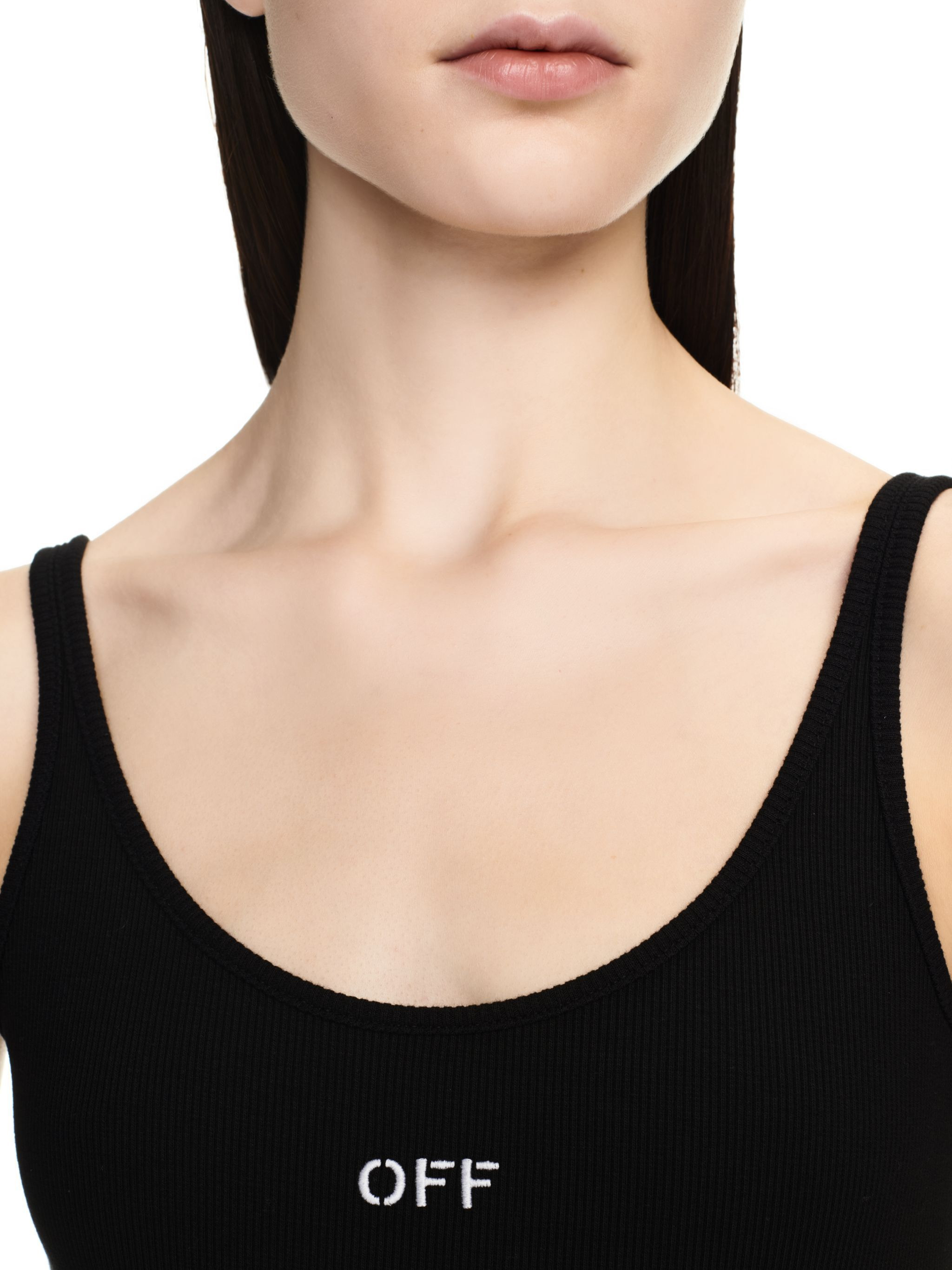 Off Stamp Rib Tank Top - 5