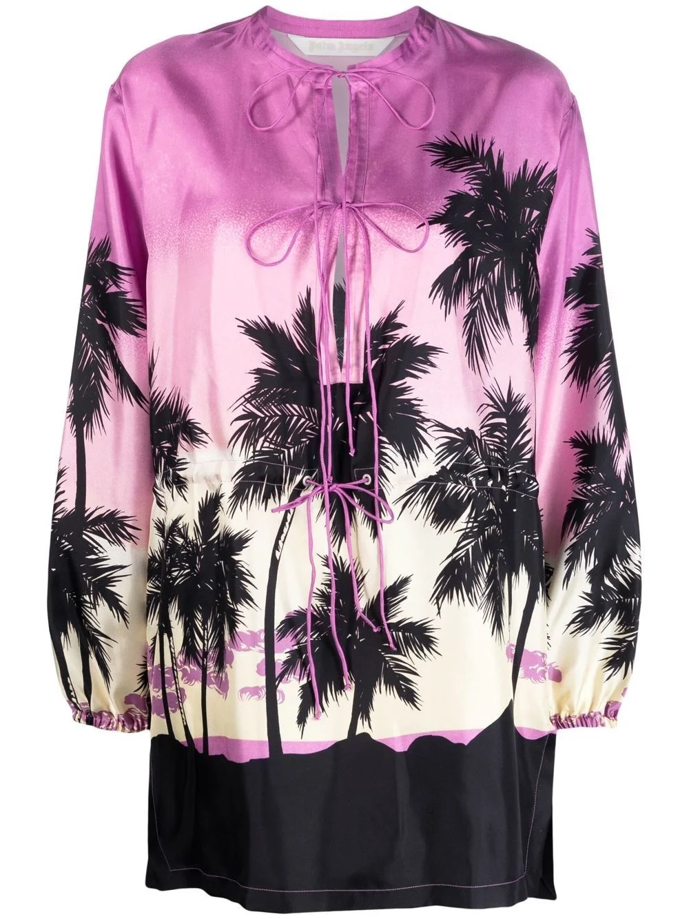 graphic-print long-sleeve top - 1
