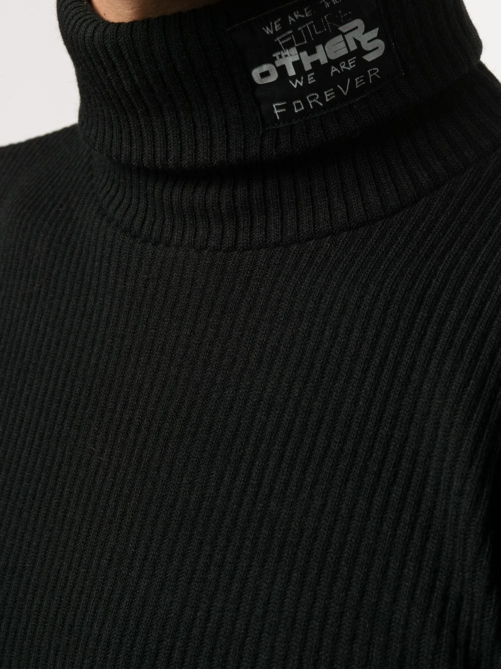 roll neck fitted jumper in fine knit - 5