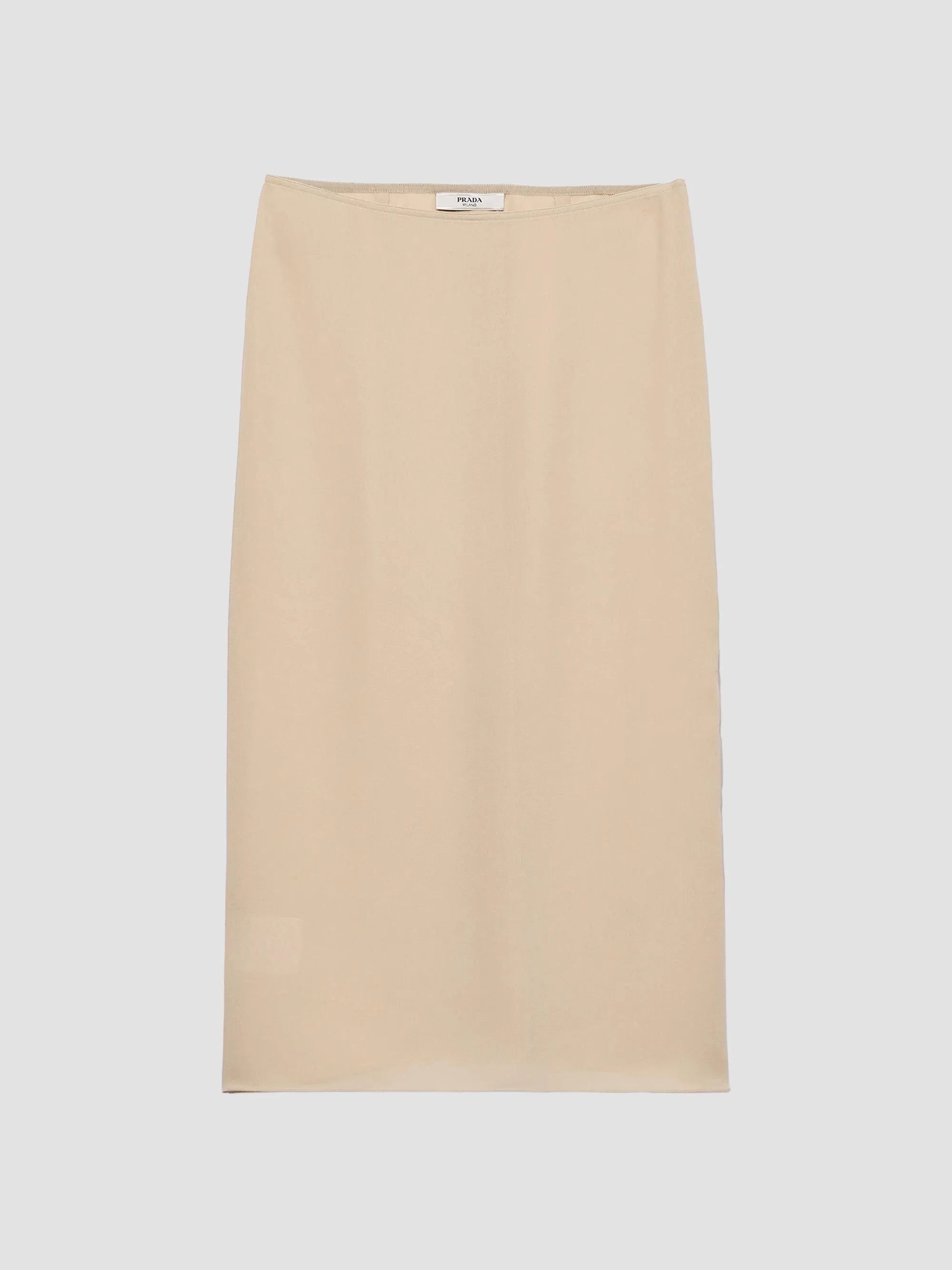 Women's Triple Chiffon Midi Skirt - Beige Khaki - 1