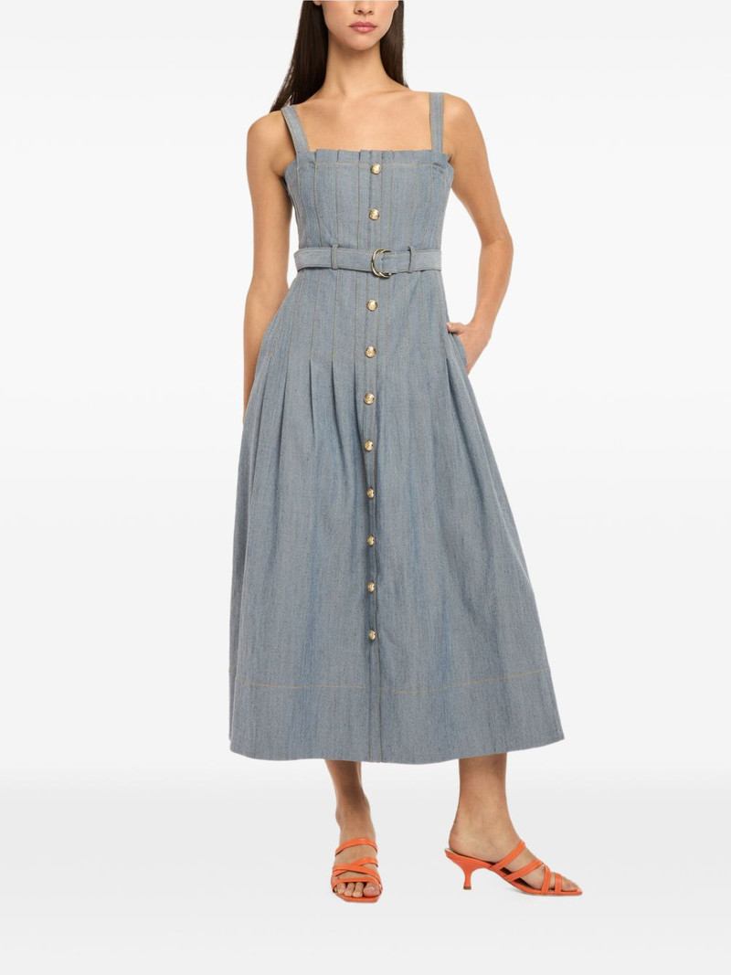 Cinq à Sept button belted midi dress outlook