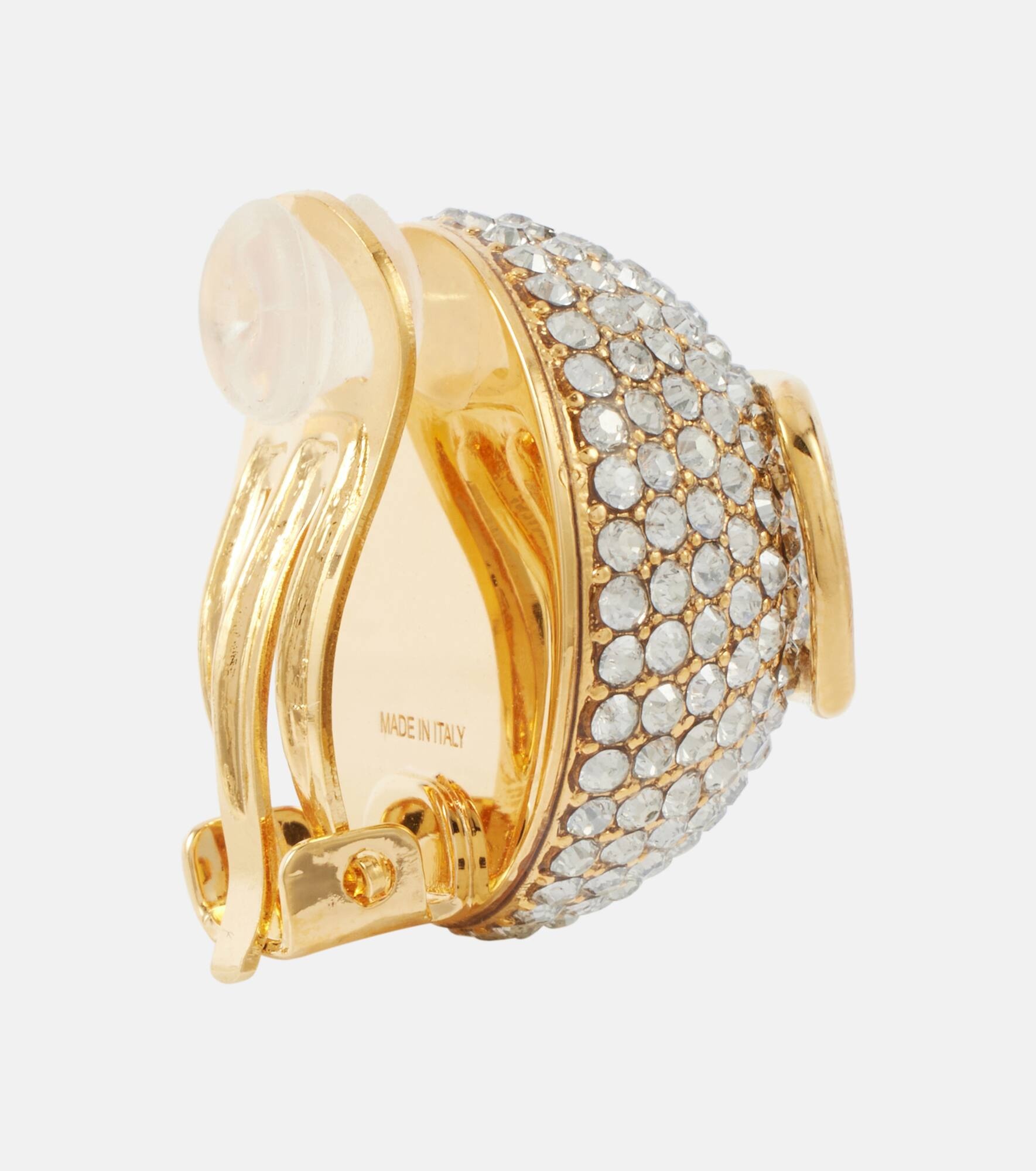 VLogo Signature embellished earrings - 5