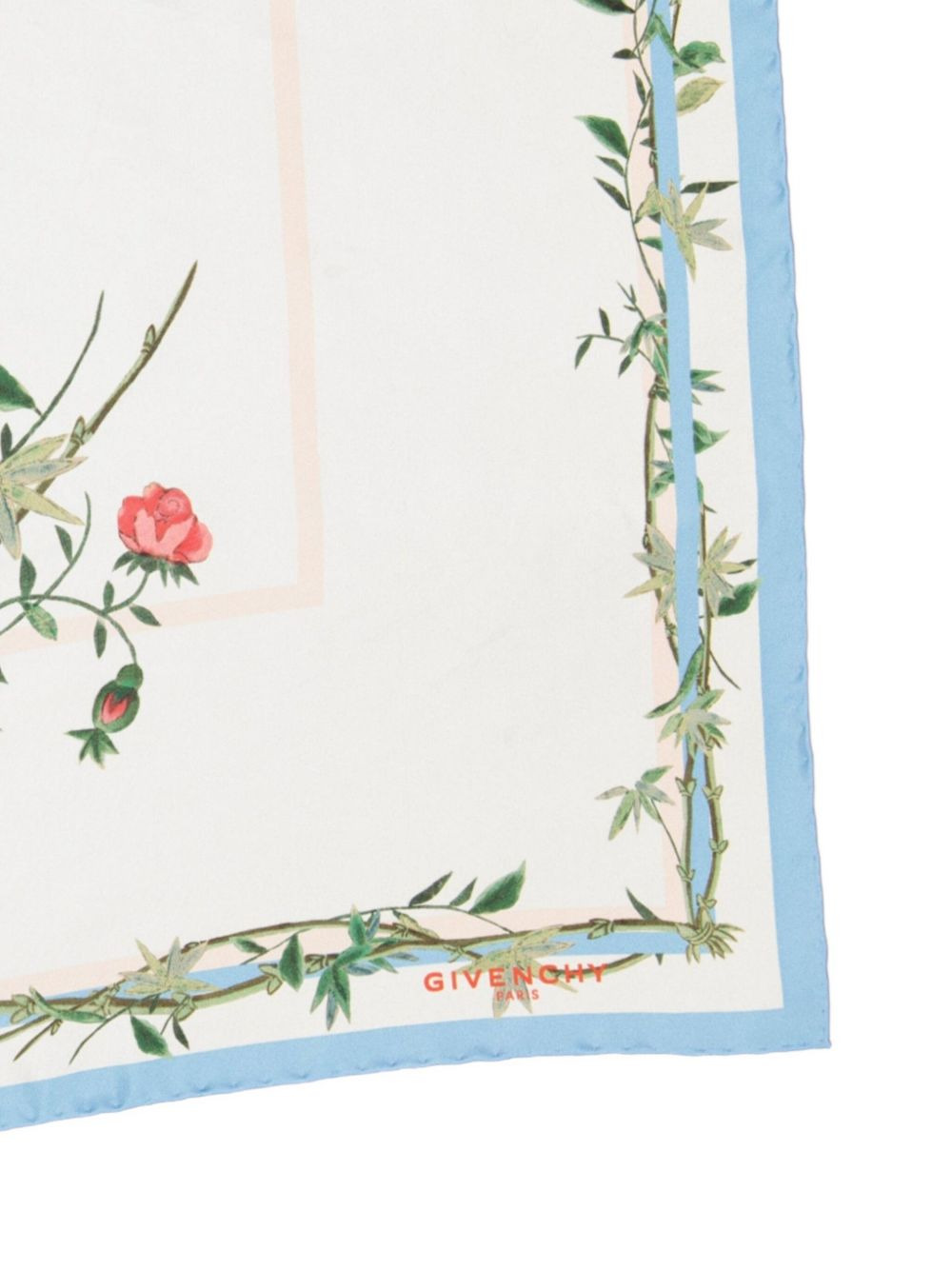 floral-print silk scarf - 3
