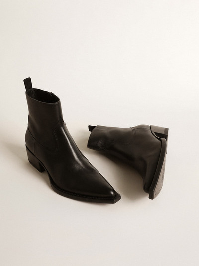 Golden Goose Men’s low Debbie boots in black leather outlook