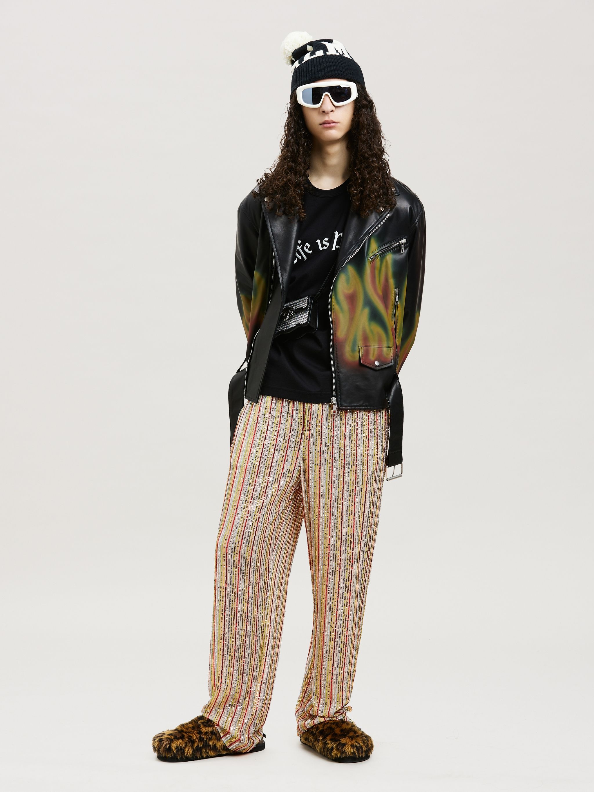 RAINBOW SEQUINS PAJAMA PANTS - 2