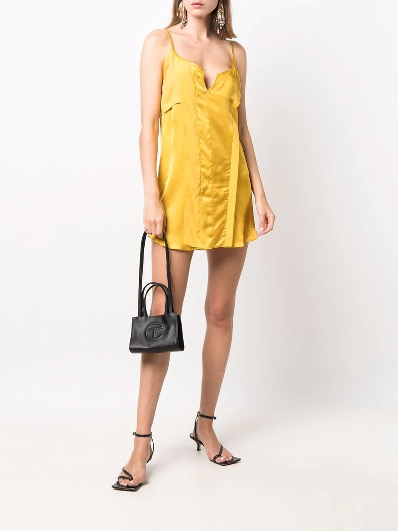 Diesel panelled satin slip dress outlook