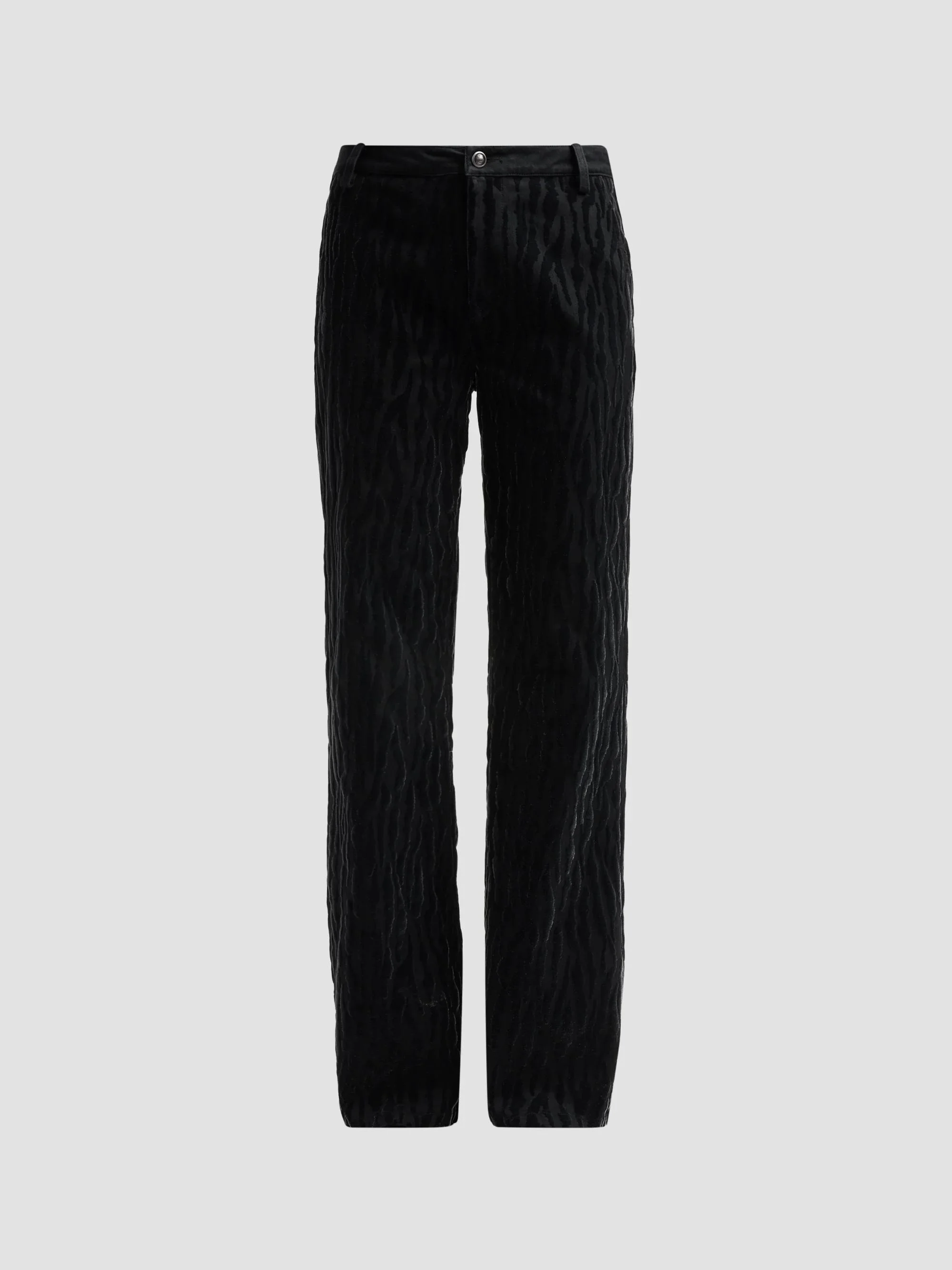 Women's Valentina Textured High-Rise Jeans - Black - 1