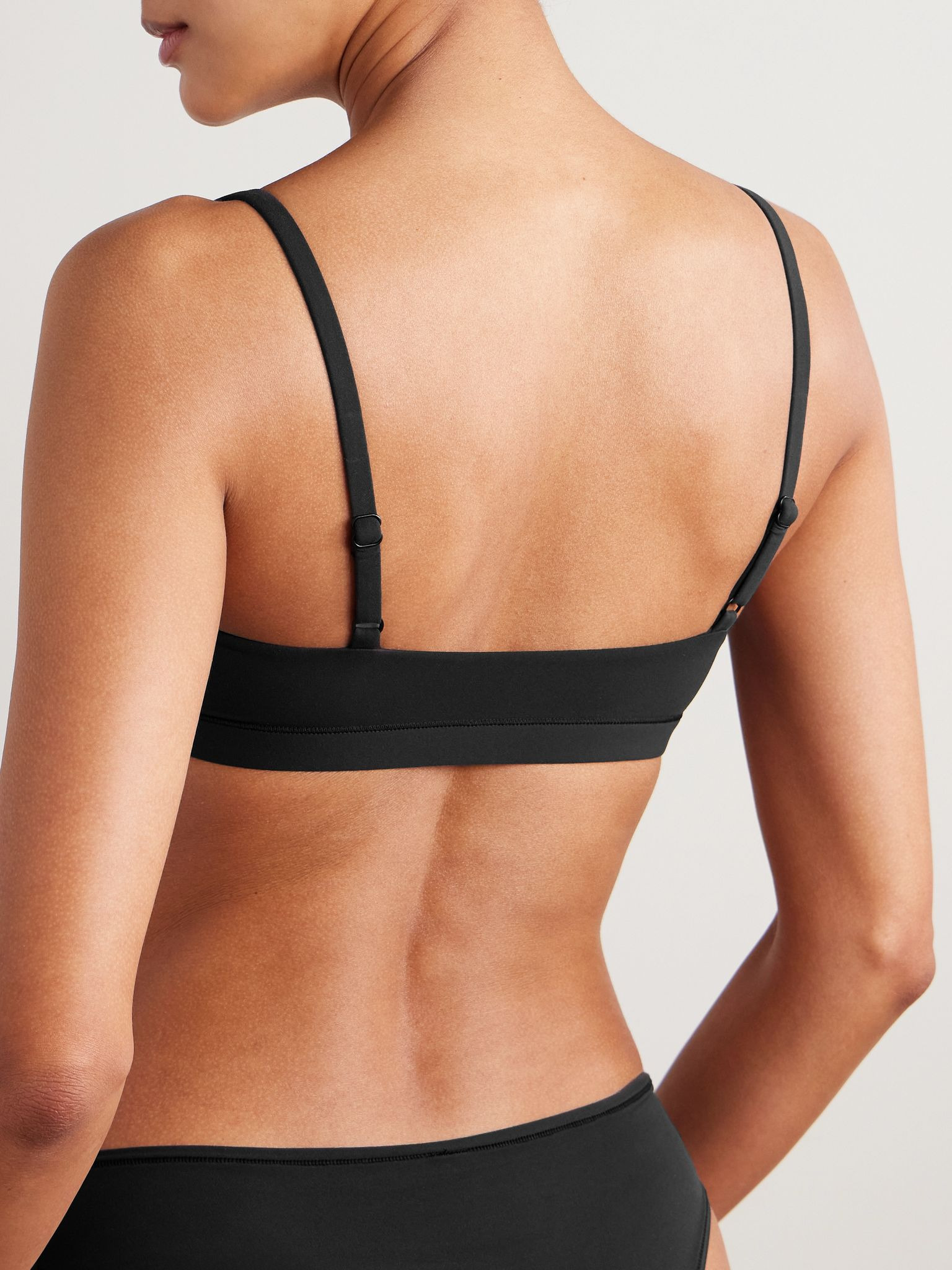 Fits Everybody Scoop Neck Bralette - Onyx Black - 3