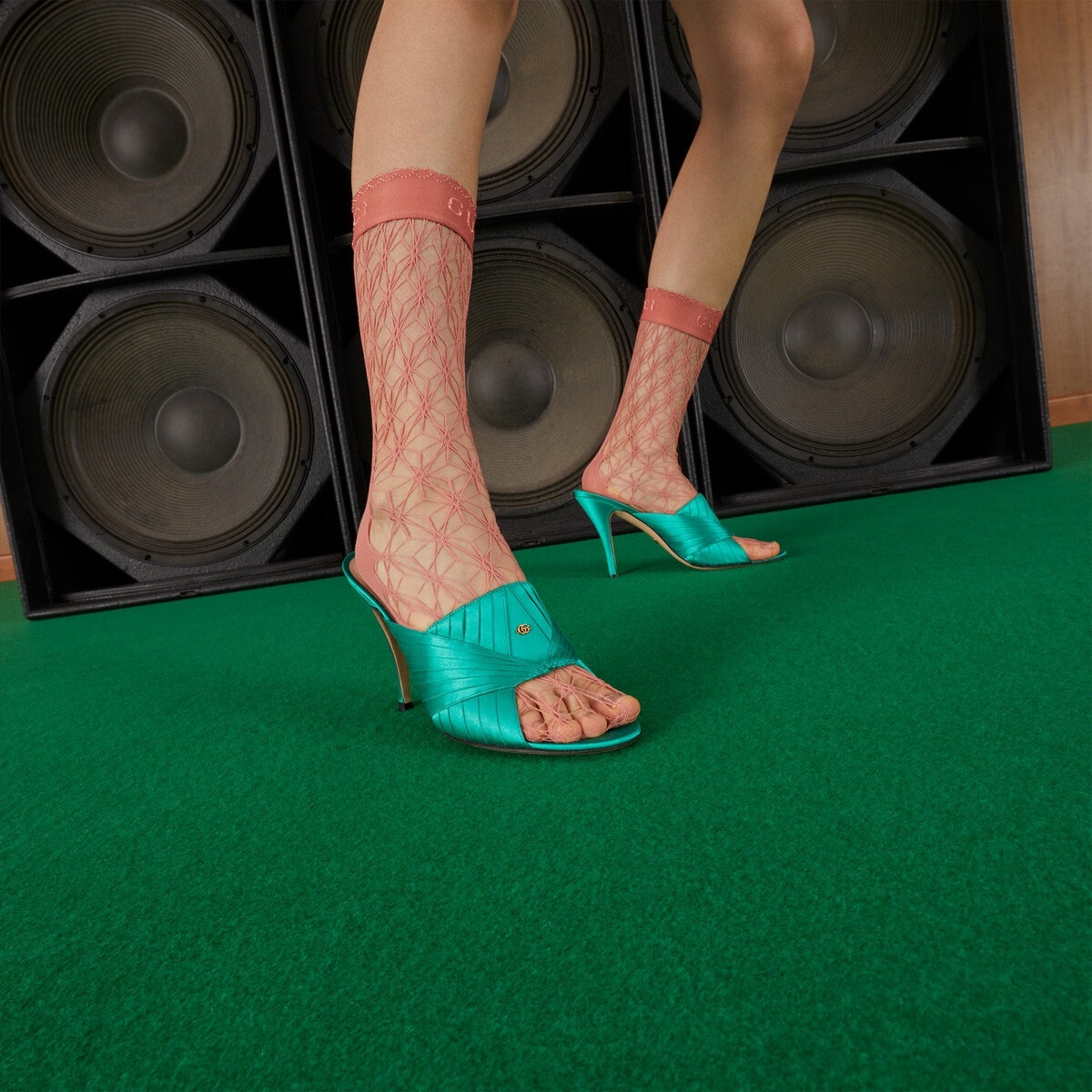 Women's heeled slide sandal - 3