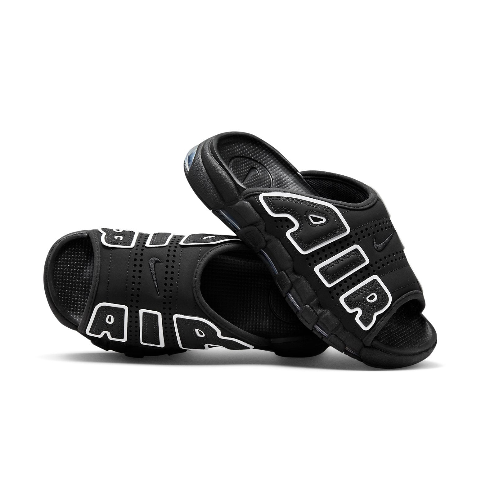 (WMNS) Nike Air More Uptempo Slide 'OG Black White' FD5983-001 - 5